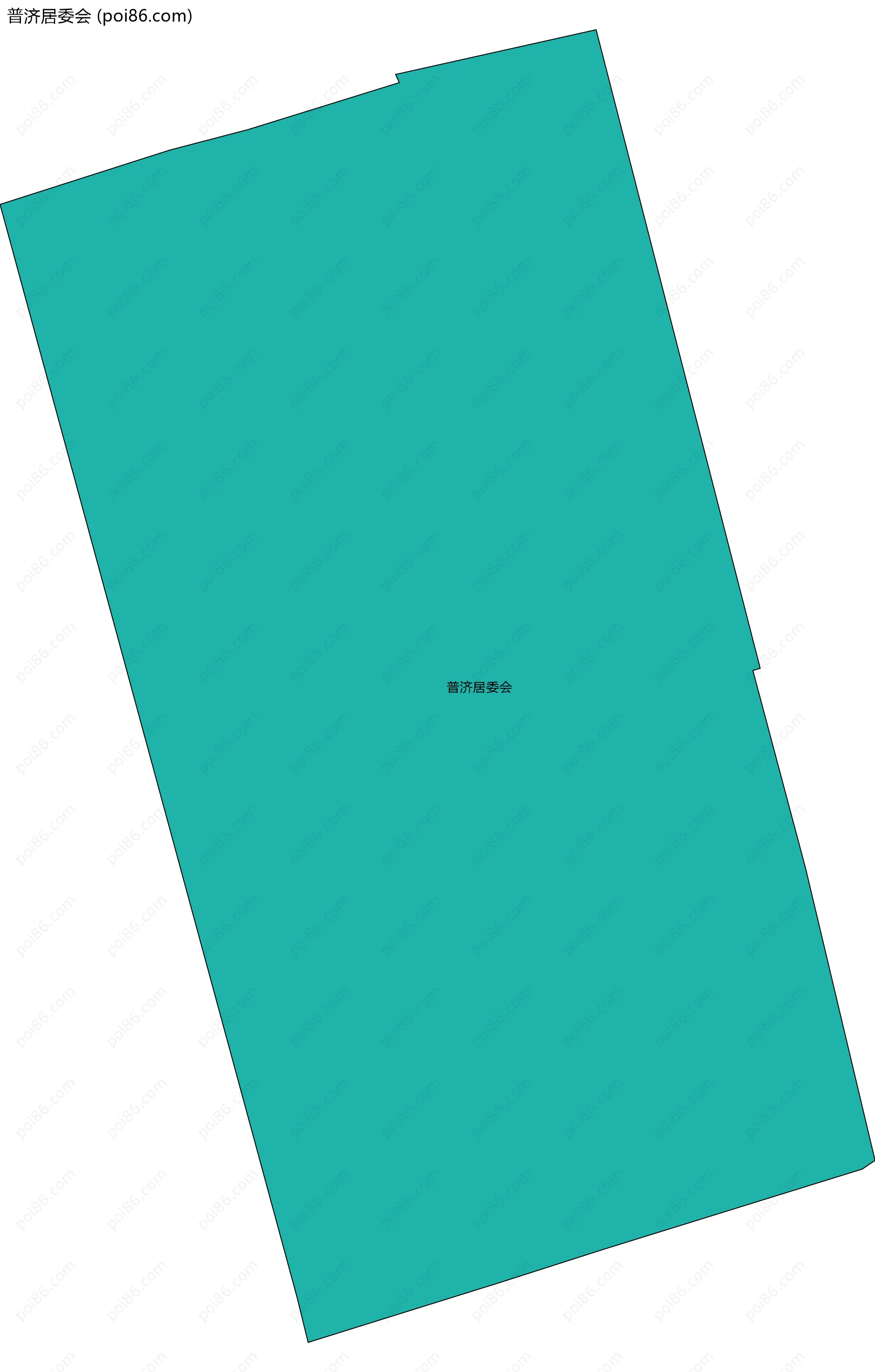 普济居委会边界地图