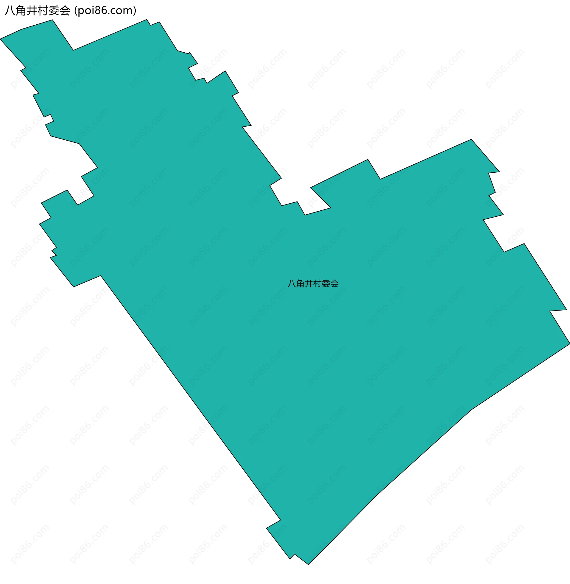 八角井村委会边界地图