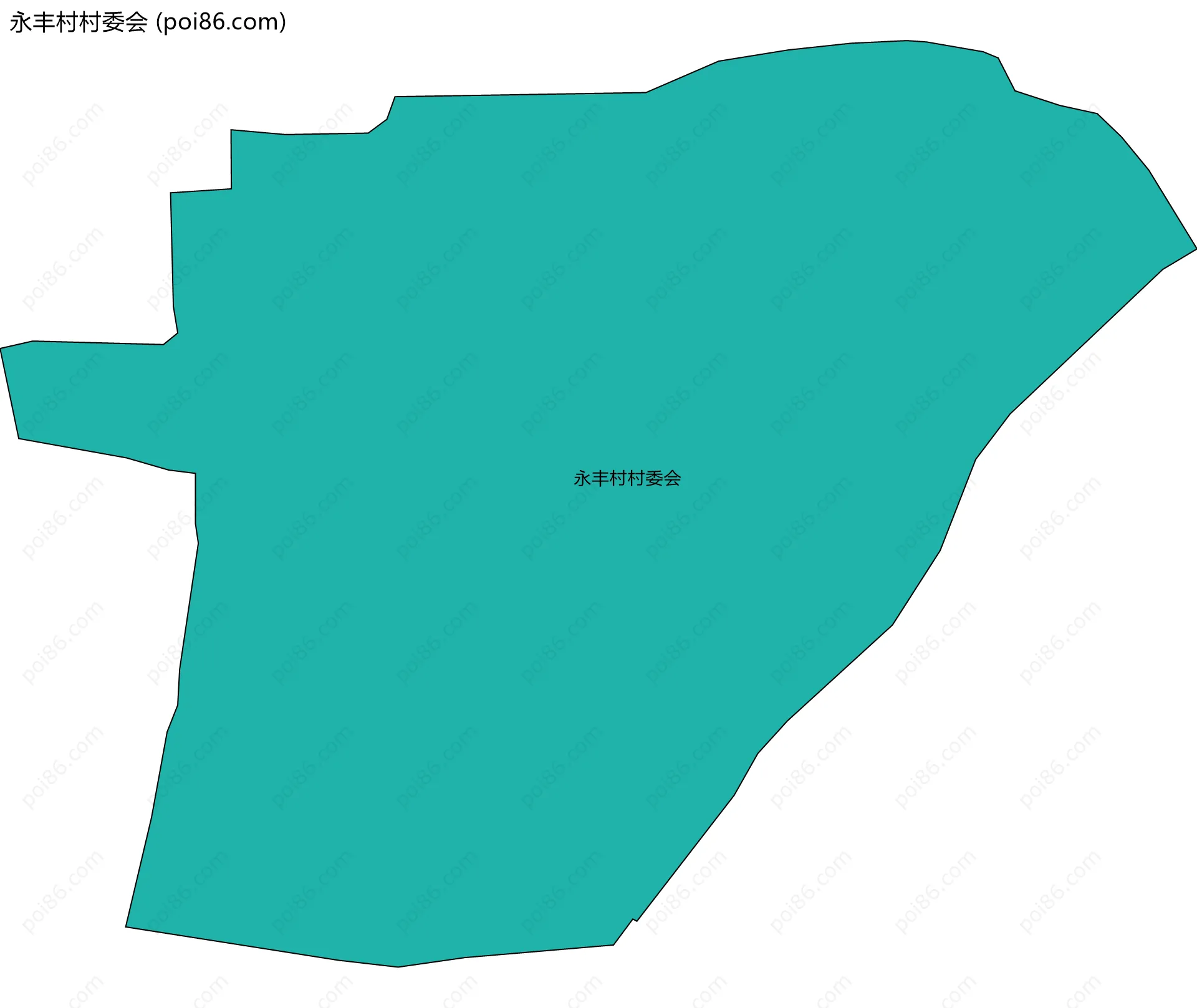 永丰村村委会边界地图