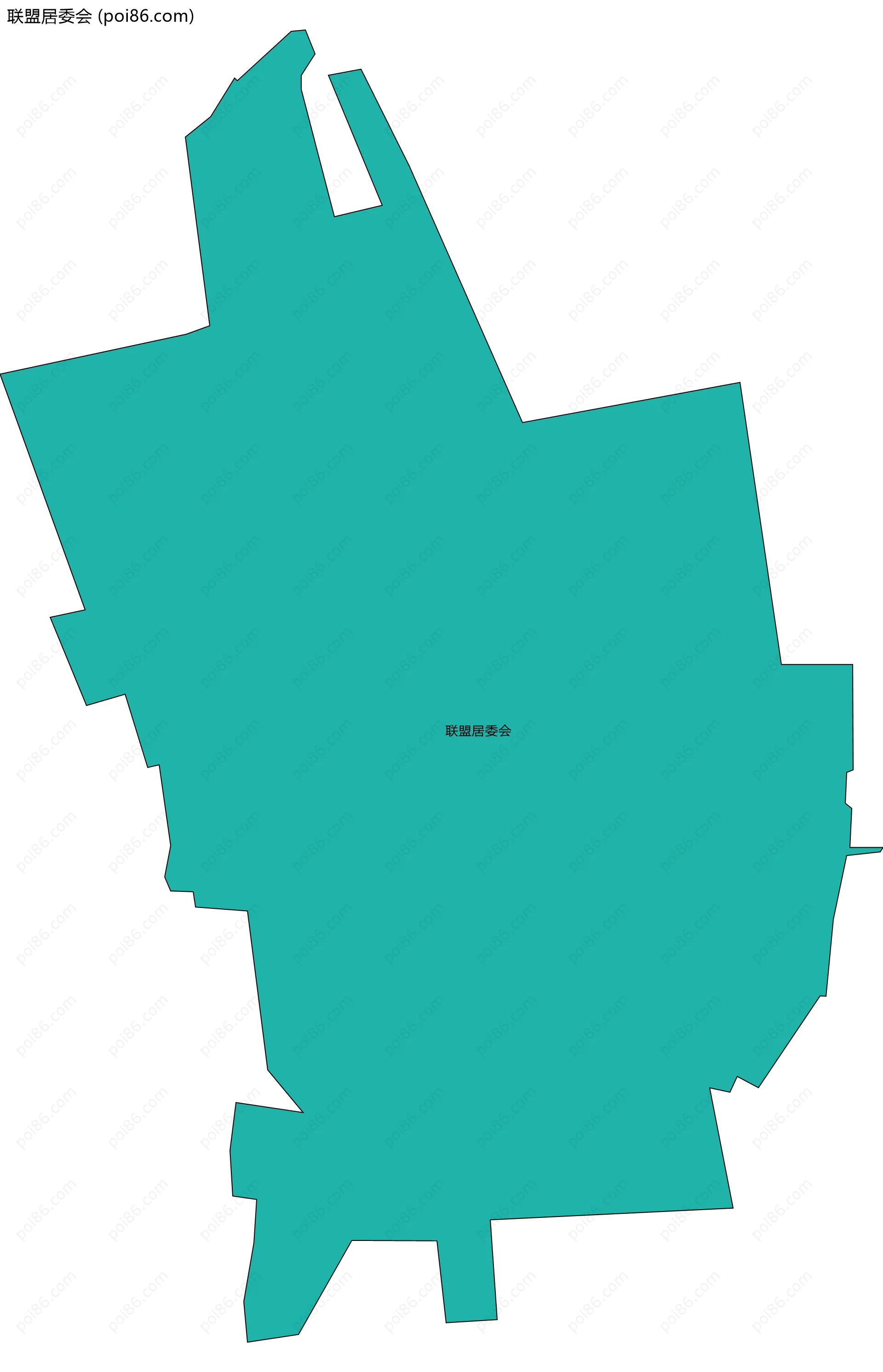 联盟居委会边界地图