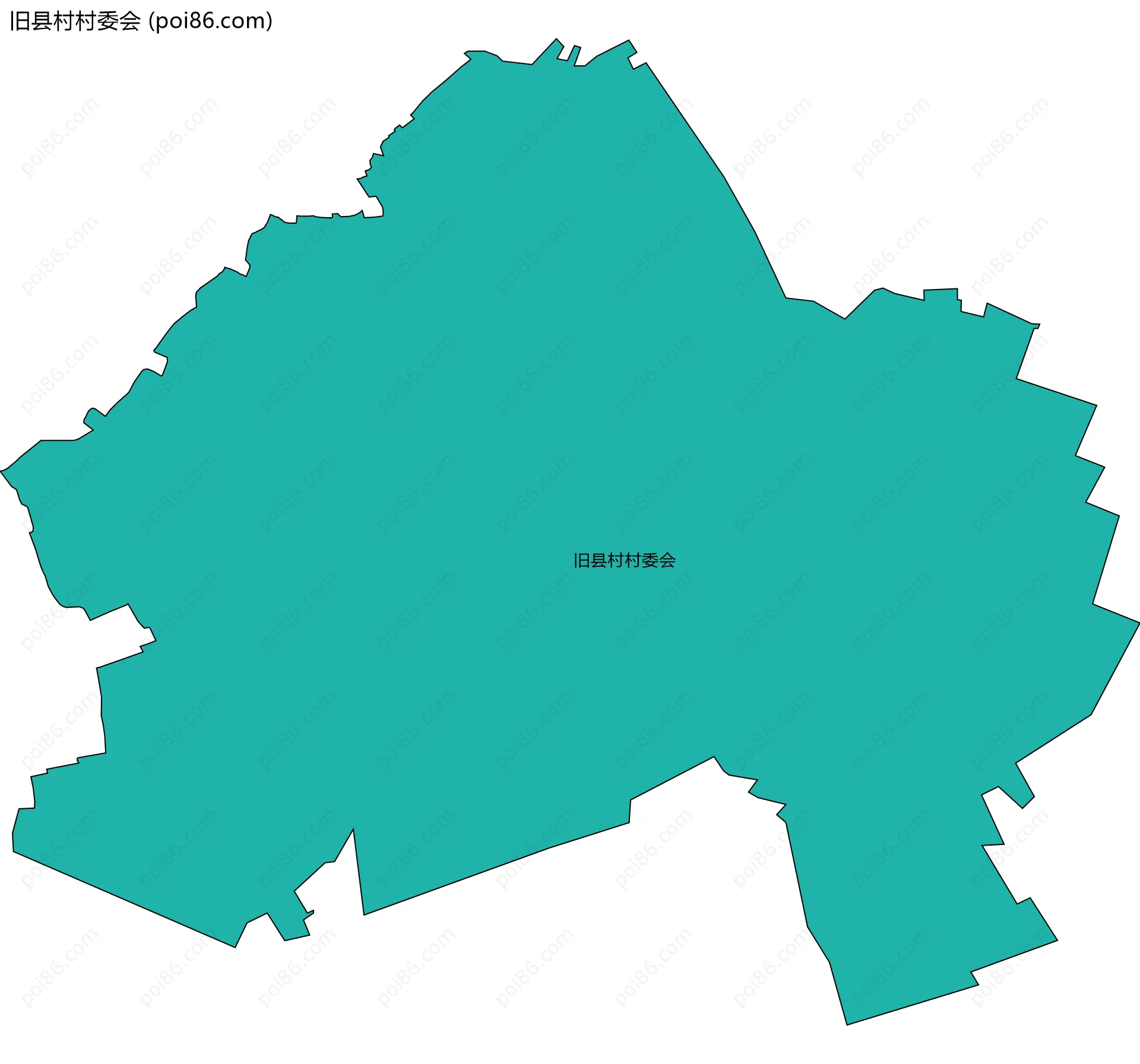 旧县村村委会边界地图