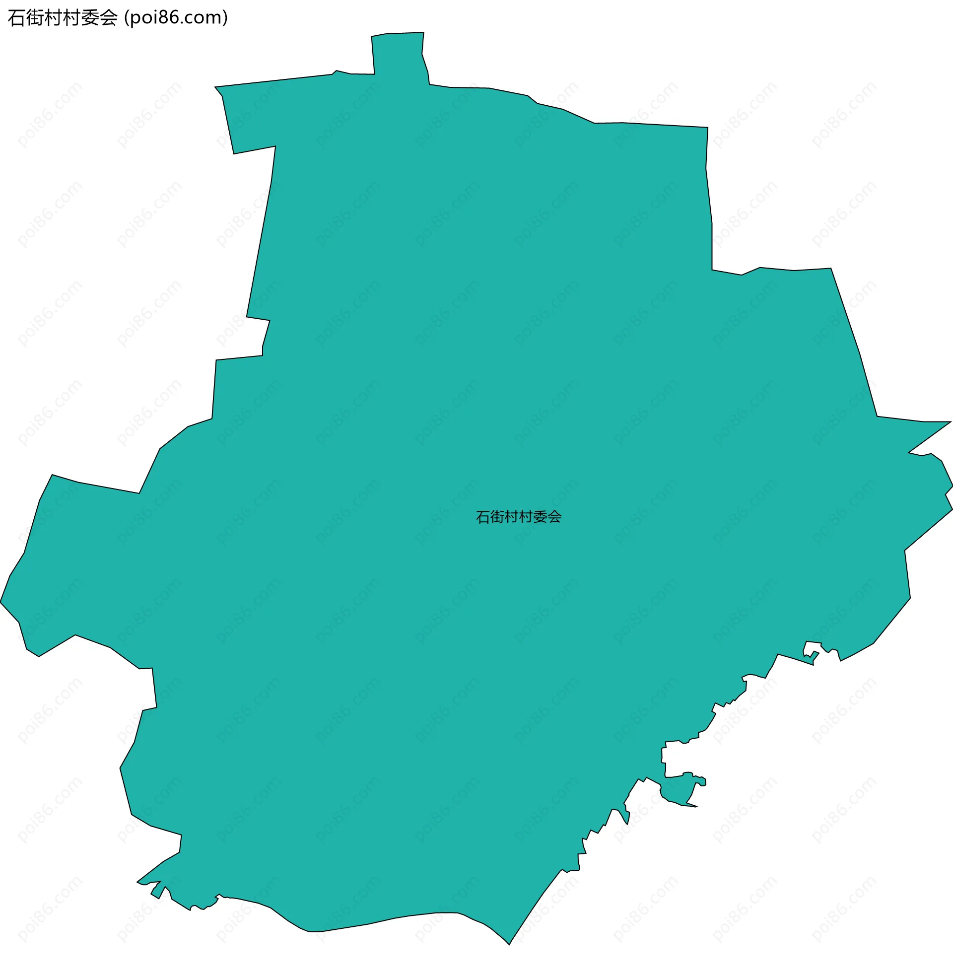 石街村村委会边界地图