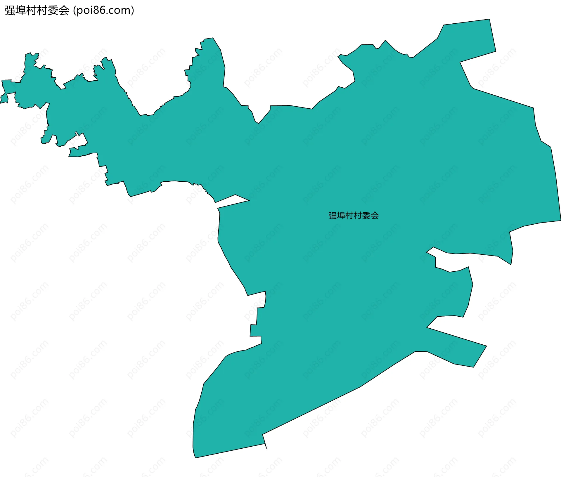 强埠村村委会边界地图