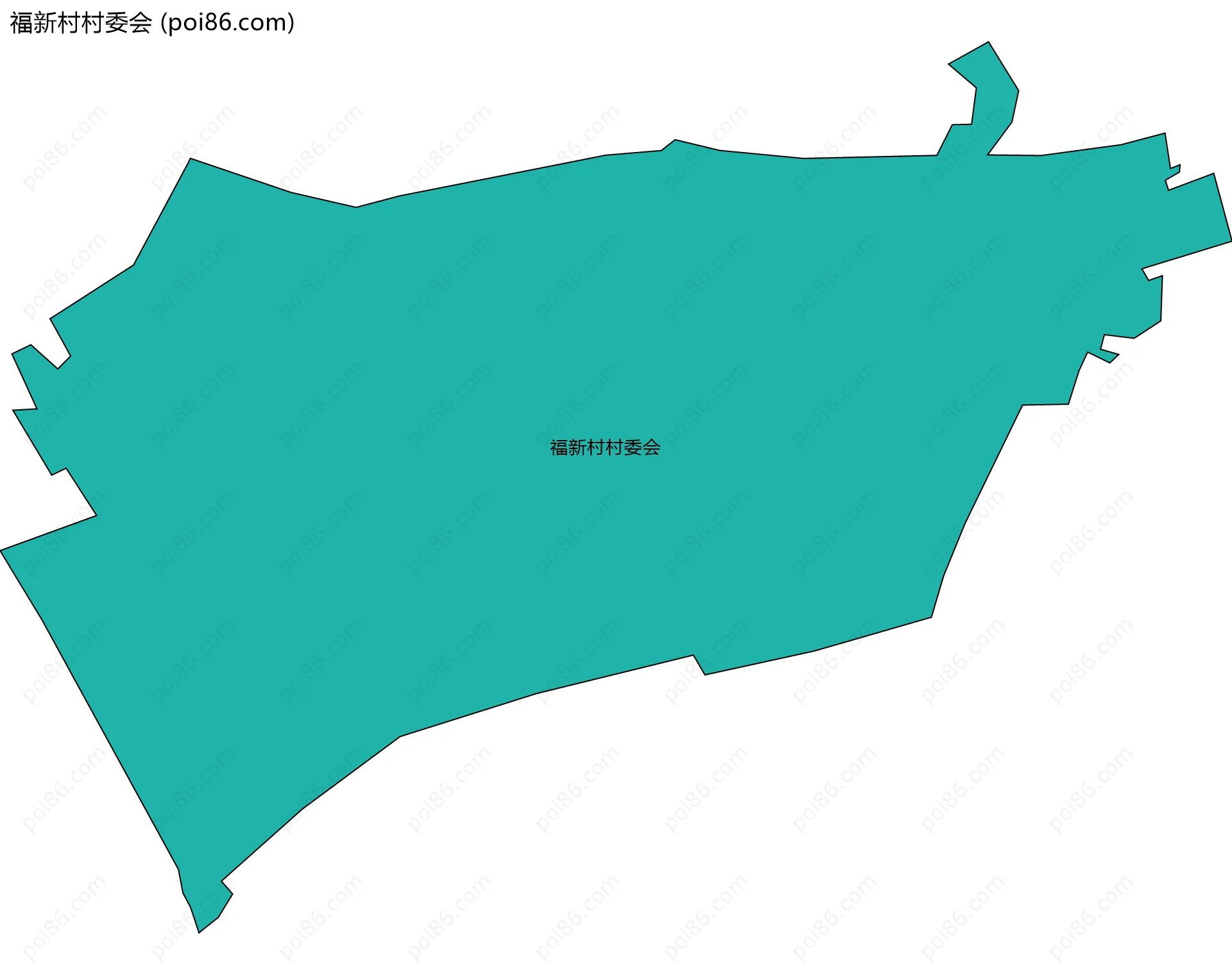 福新村村委会边界地图