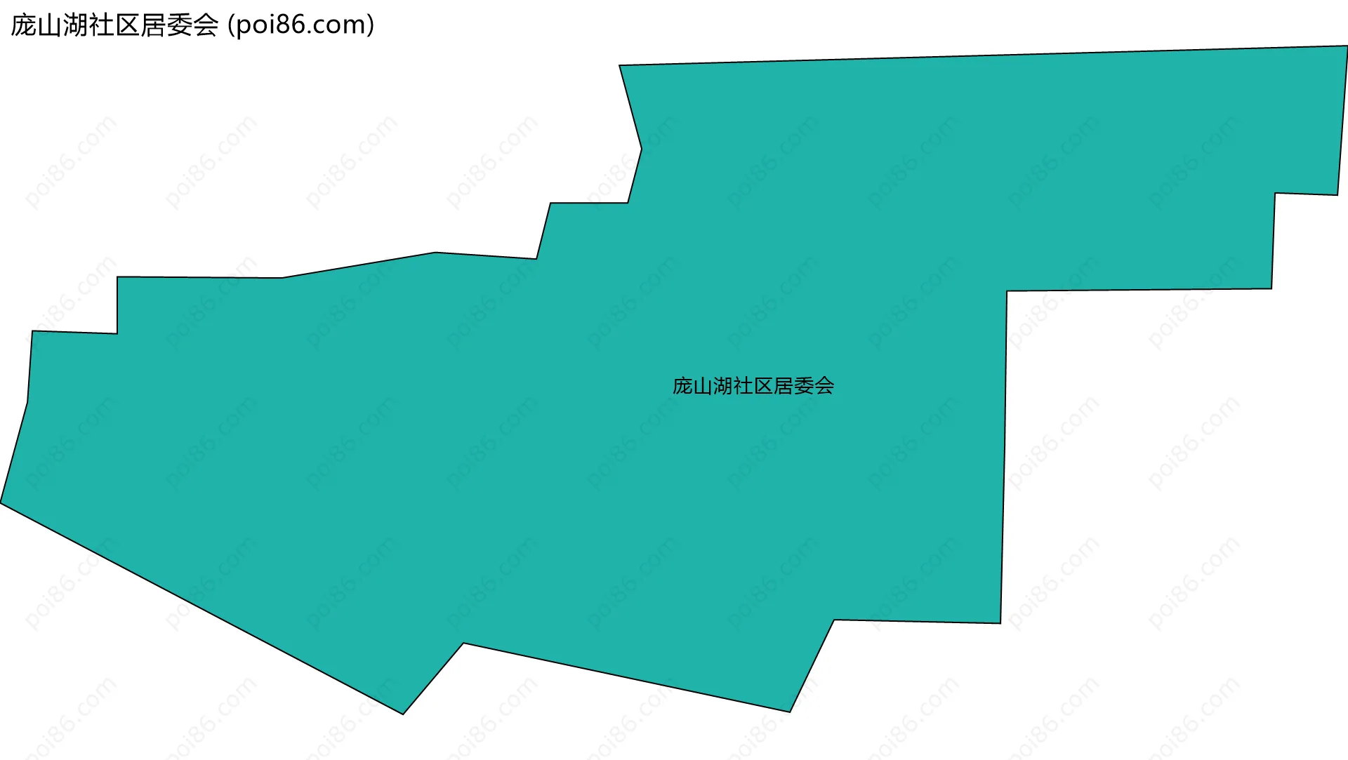 庞山湖社区居委会边界地图