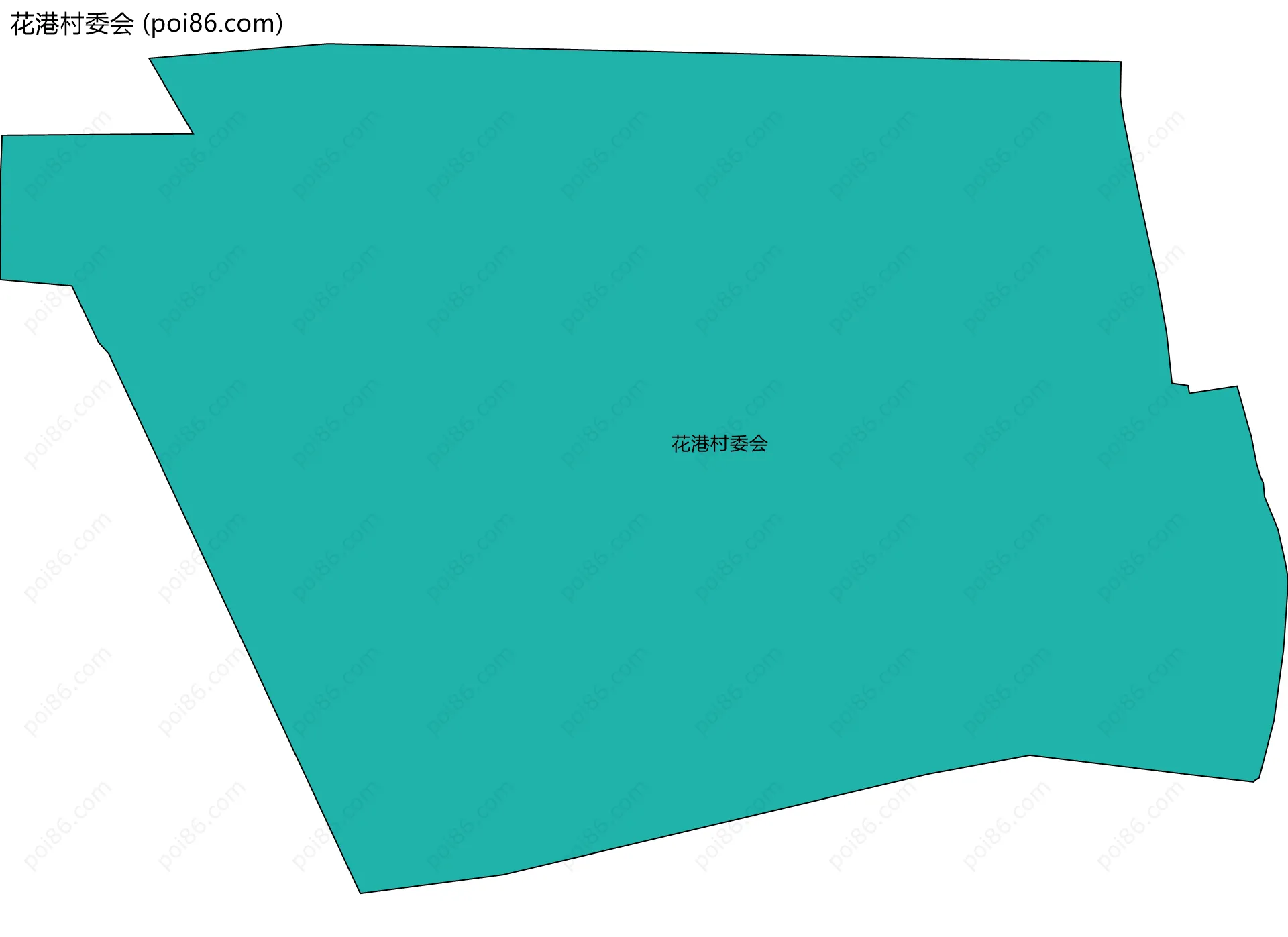 花港村委会边界地图