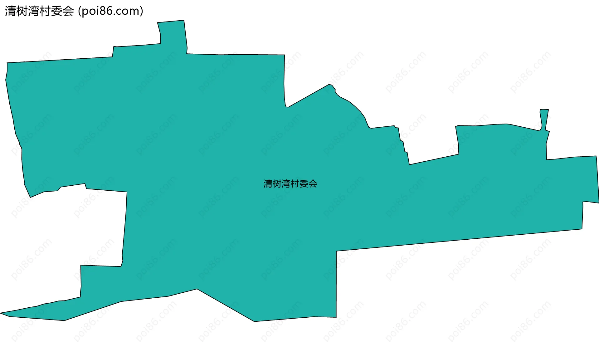 清树湾村委会边界地图