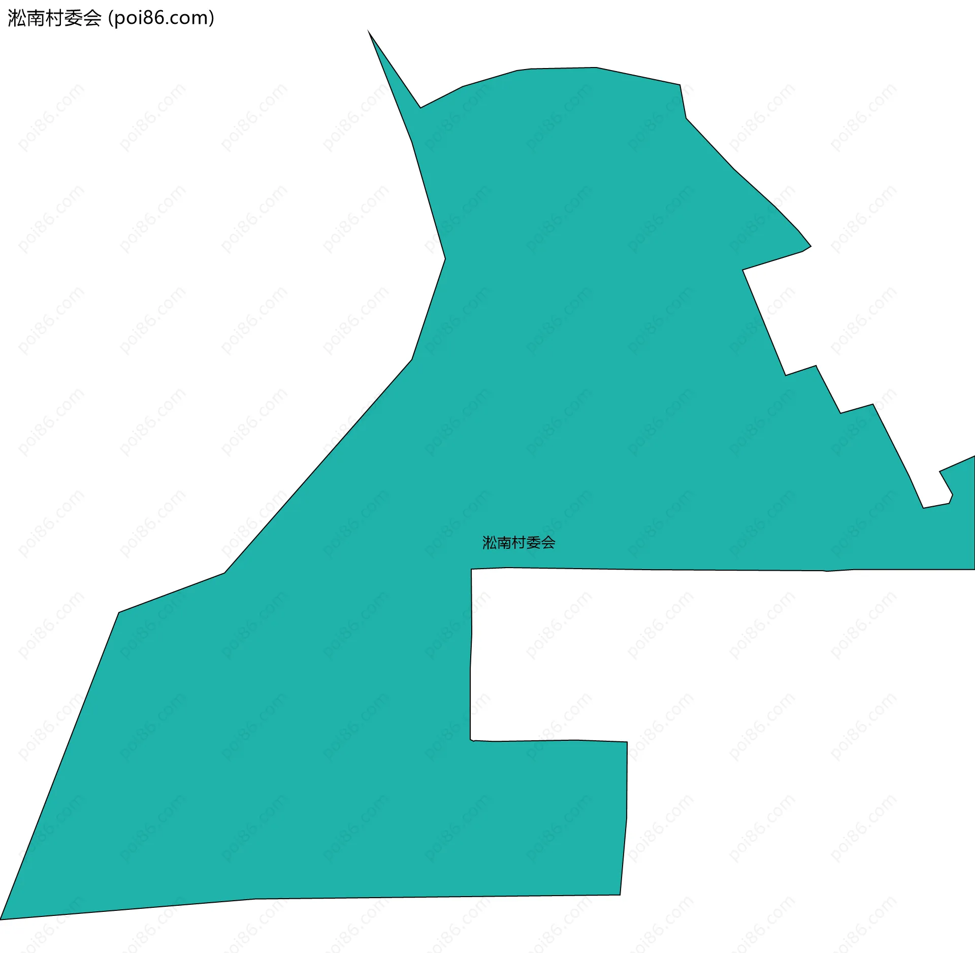 淞南村委会边界地图