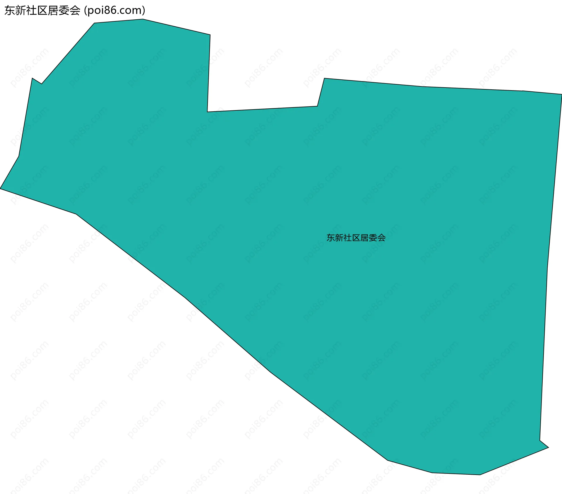 东新社区居委会边界地图