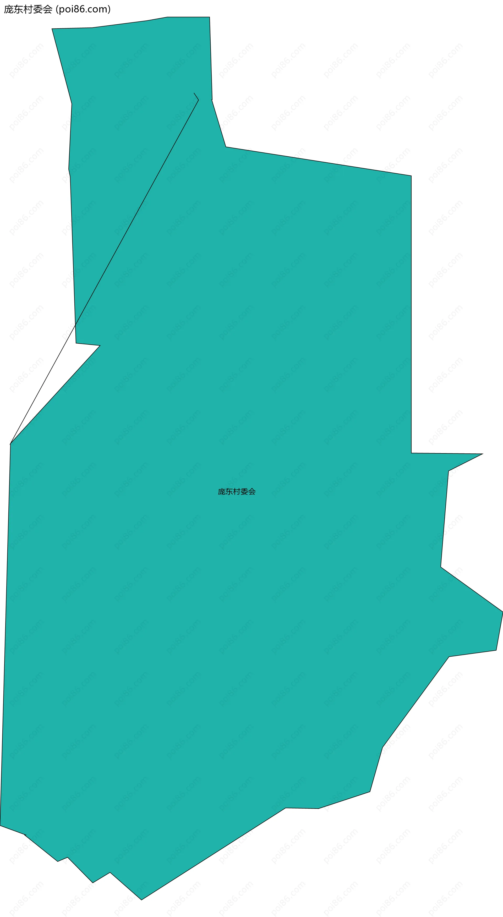 庞东村委会边界地图
