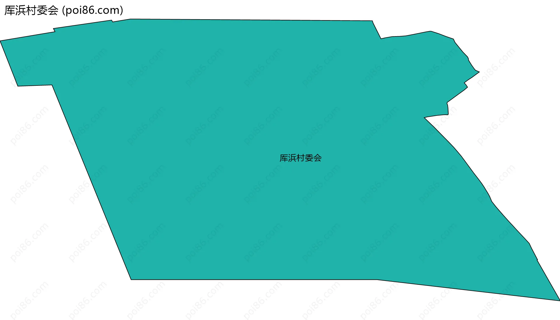 厍浜村委会边界地图