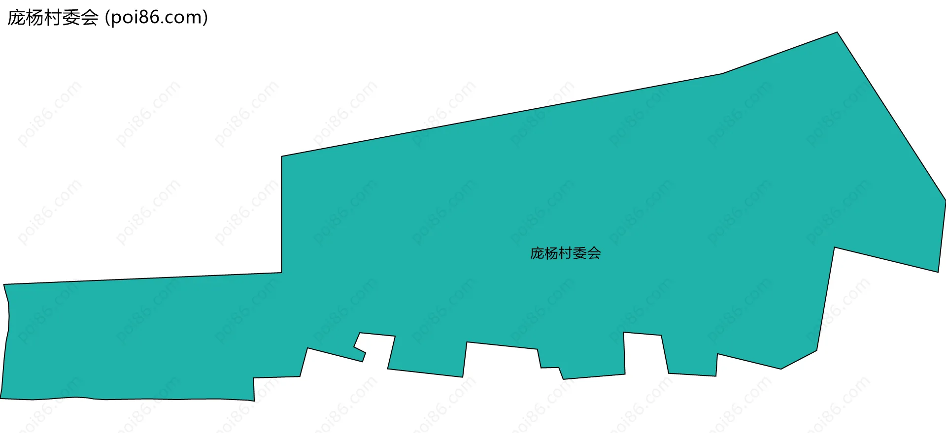 庞杨村委会边界地图