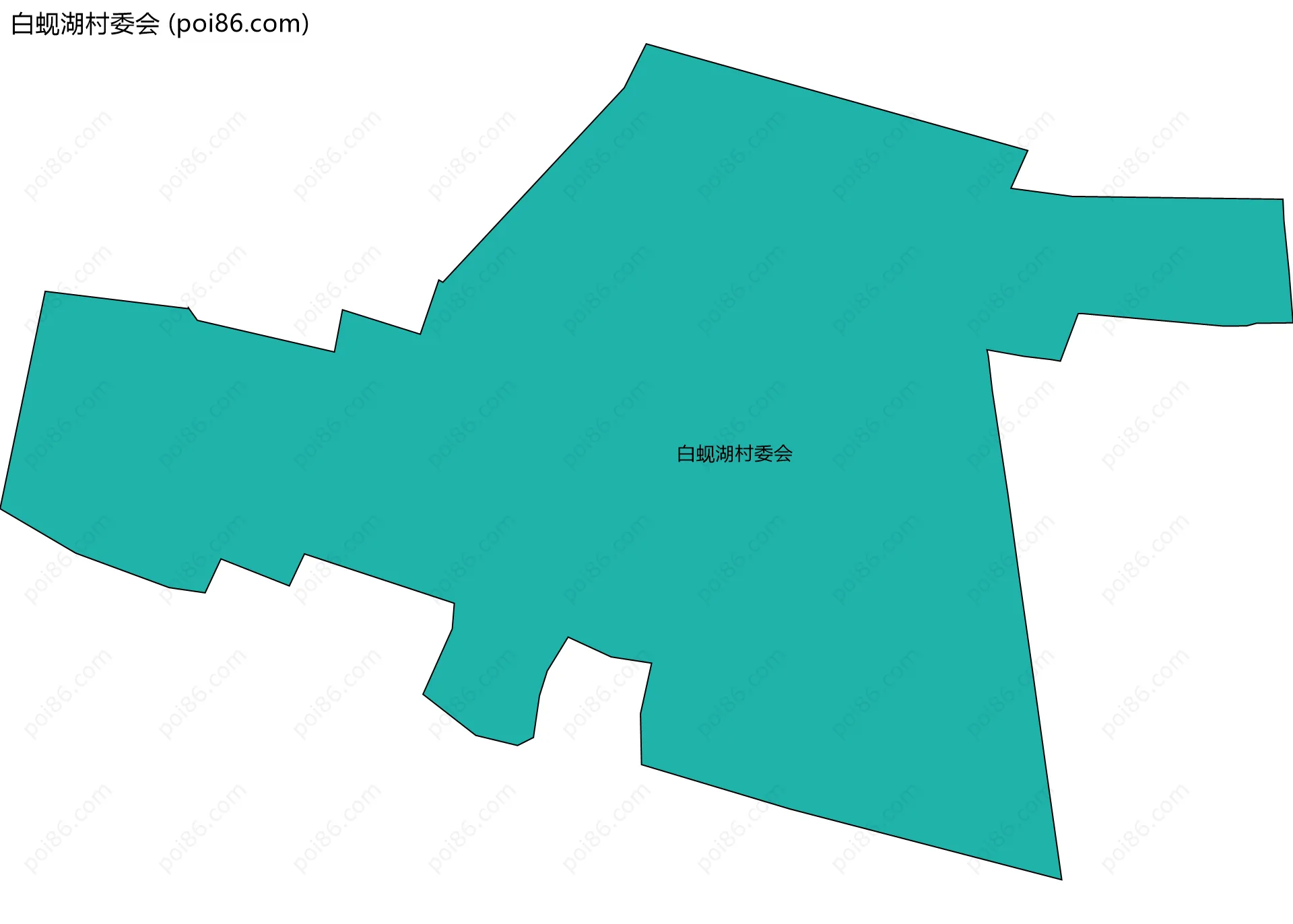 白蚬湖村委会边界地图