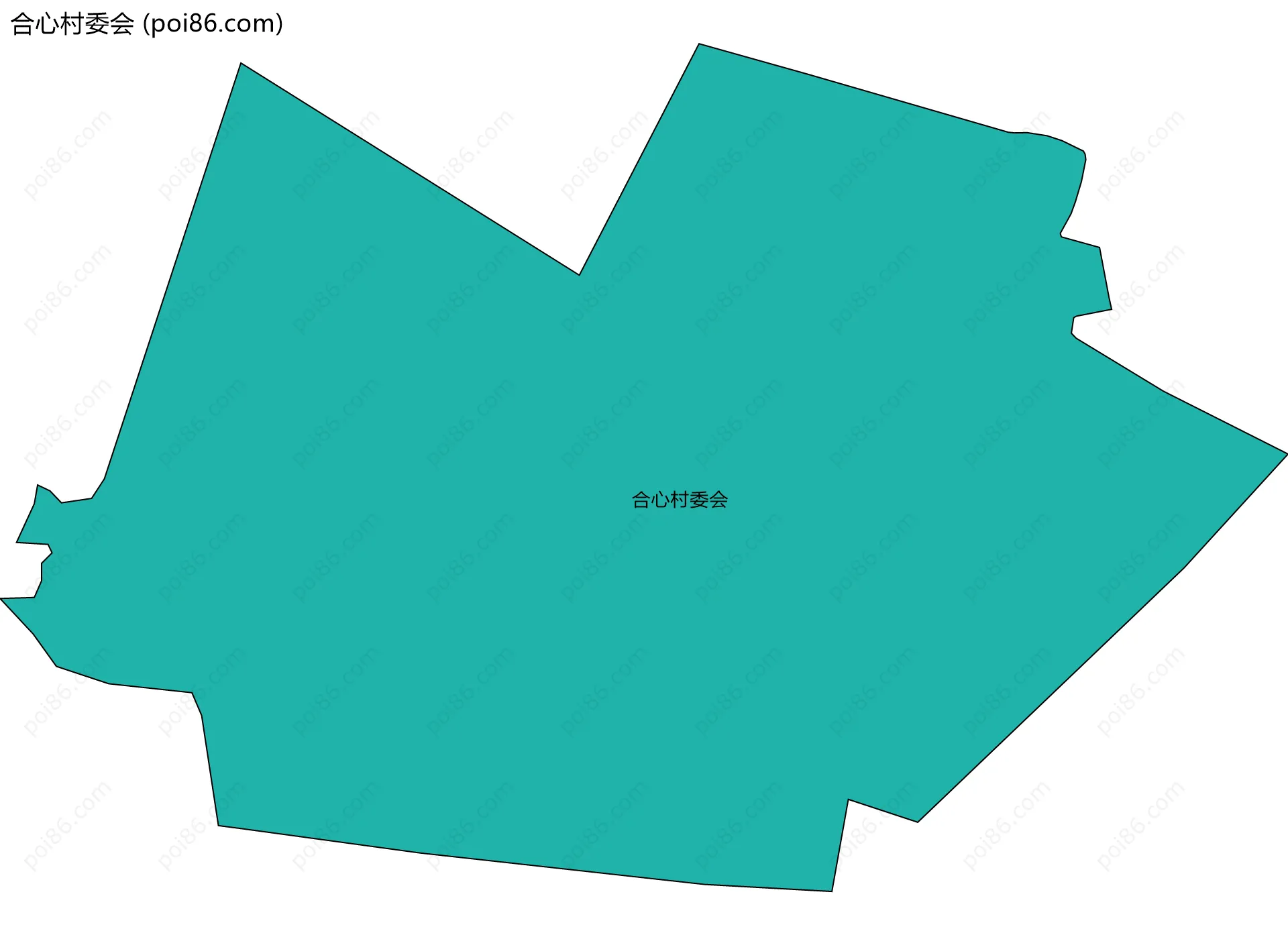 合心村委会边界地图