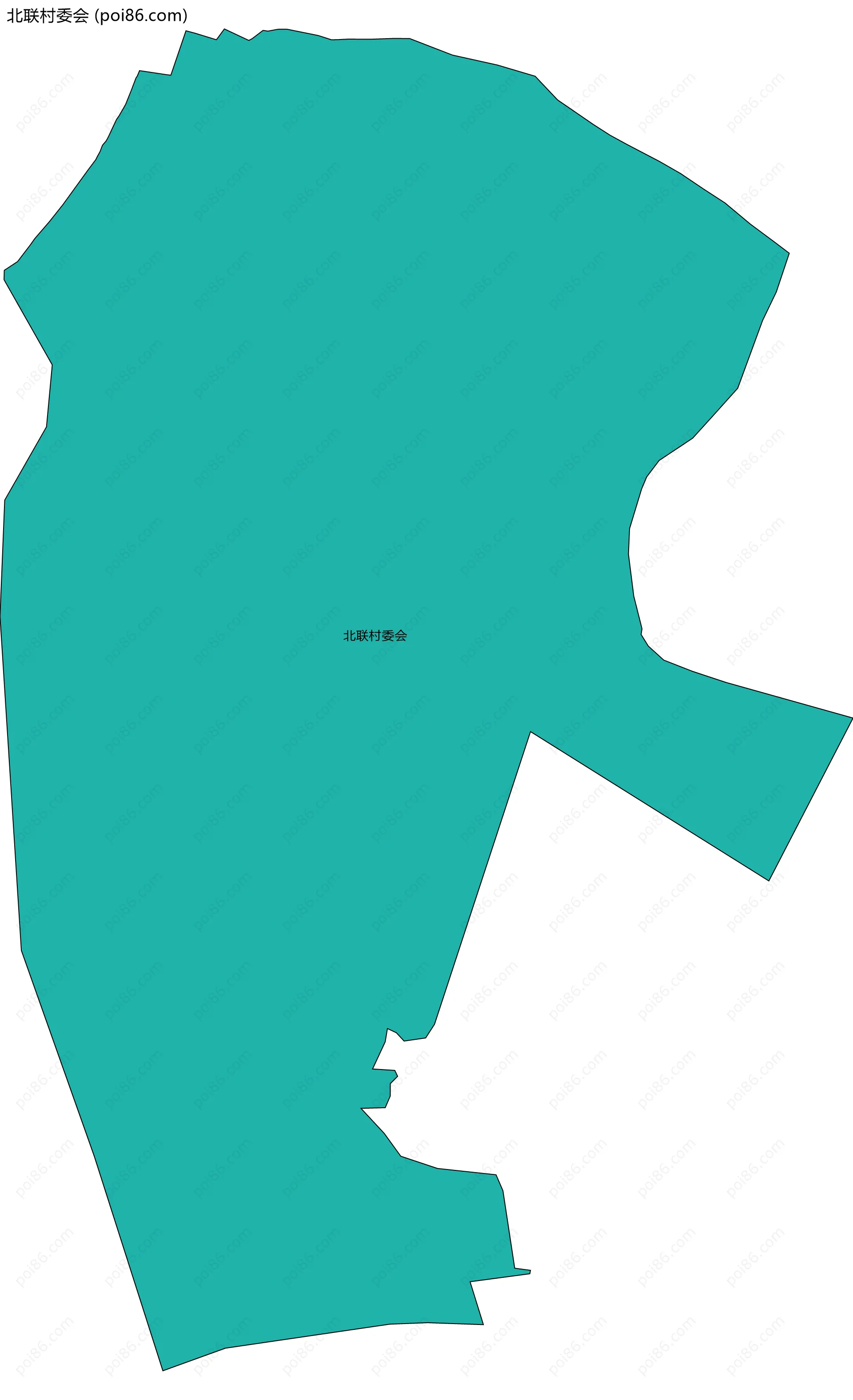 北联村委会边界地图