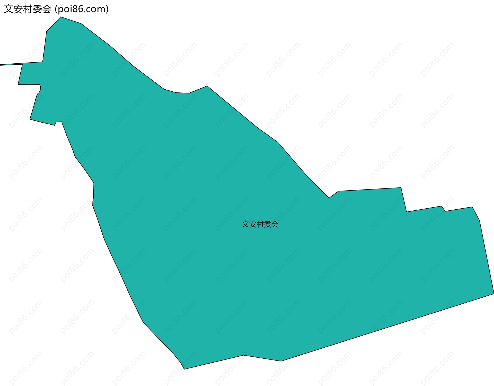 文安村委会边界地图