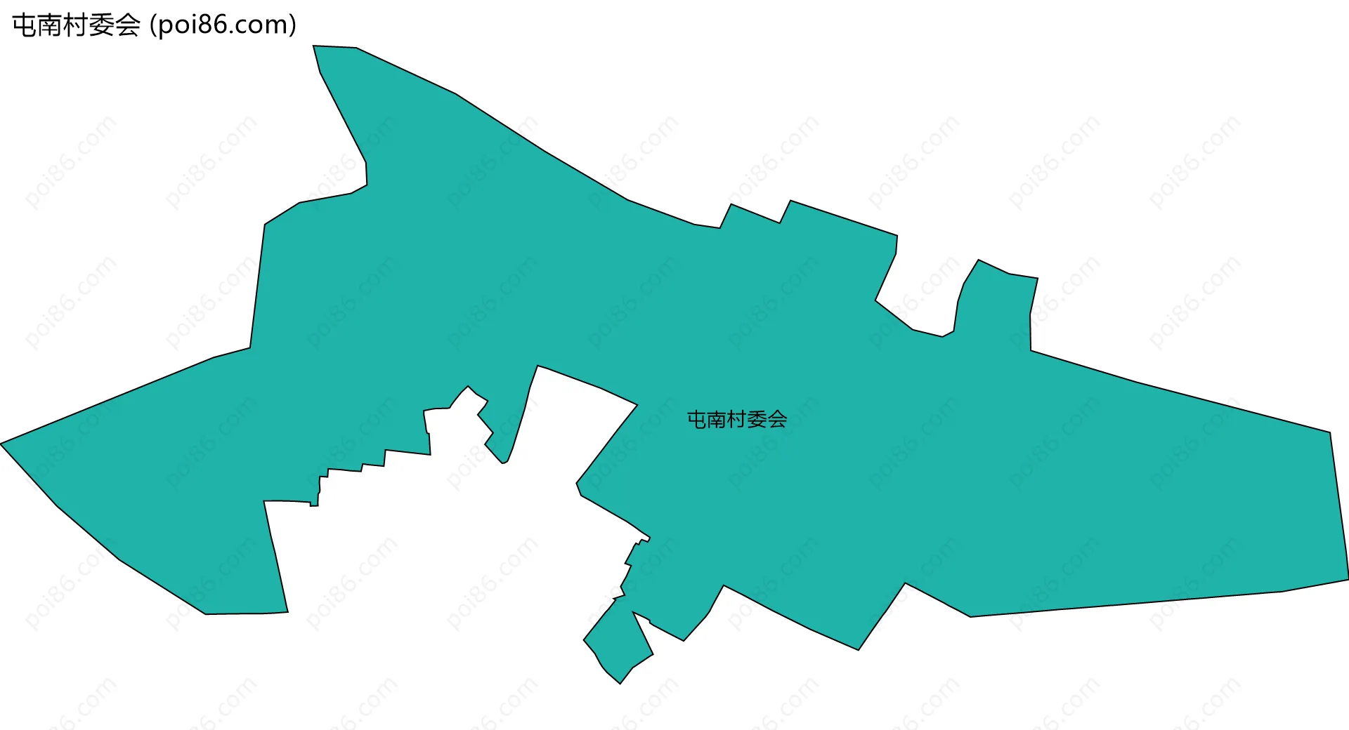 屯南村委会边界地图