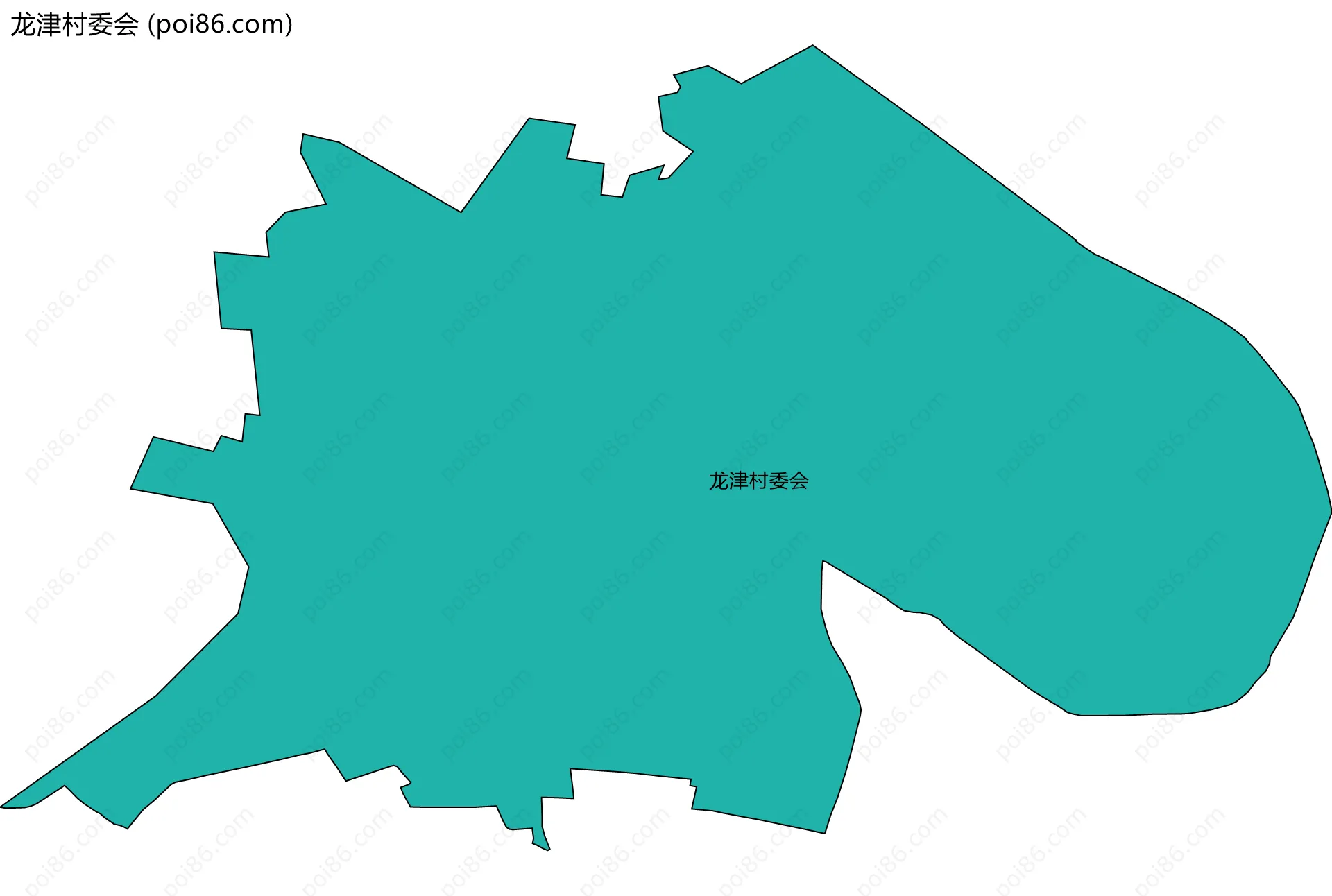 龙津村委会边界地图