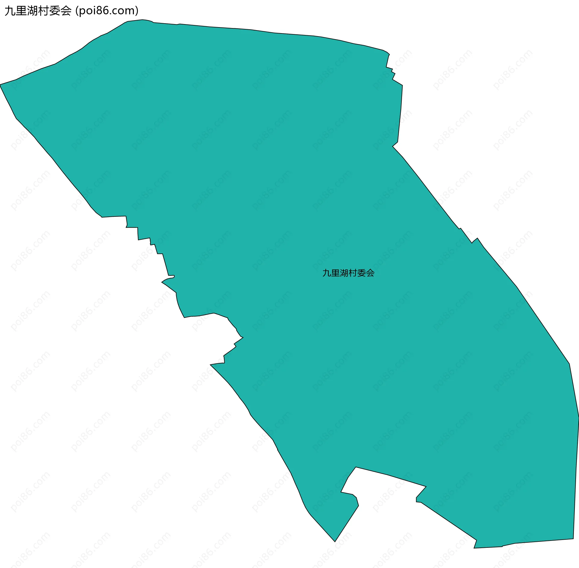 九里湖村委会边界地图