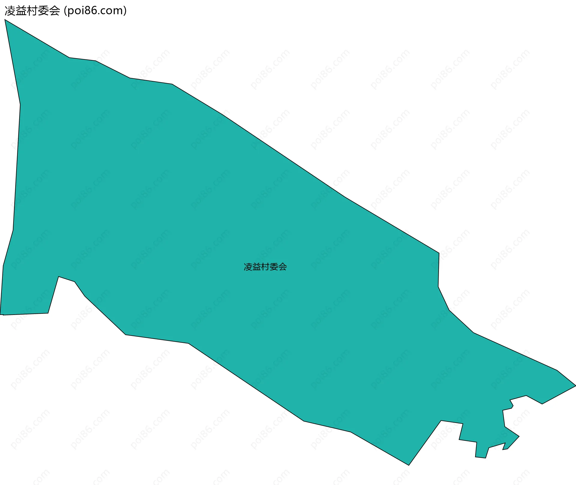凌益村委会边界地图