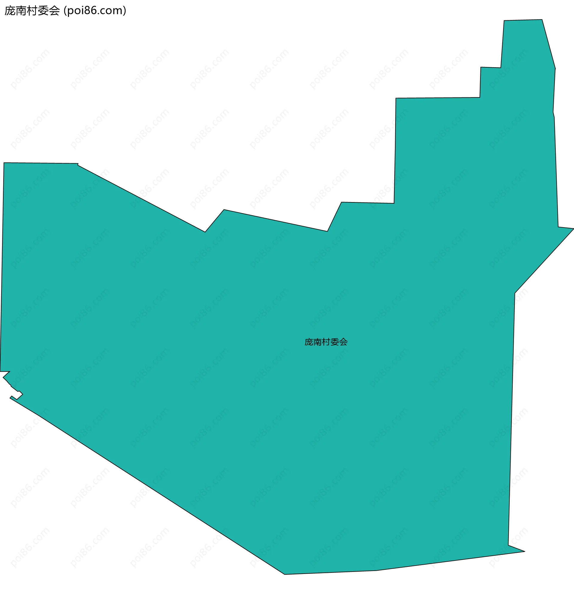 庞南村委会边界地图