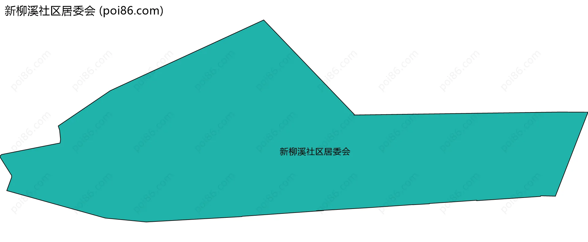 新柳溪社区居委会边界地图