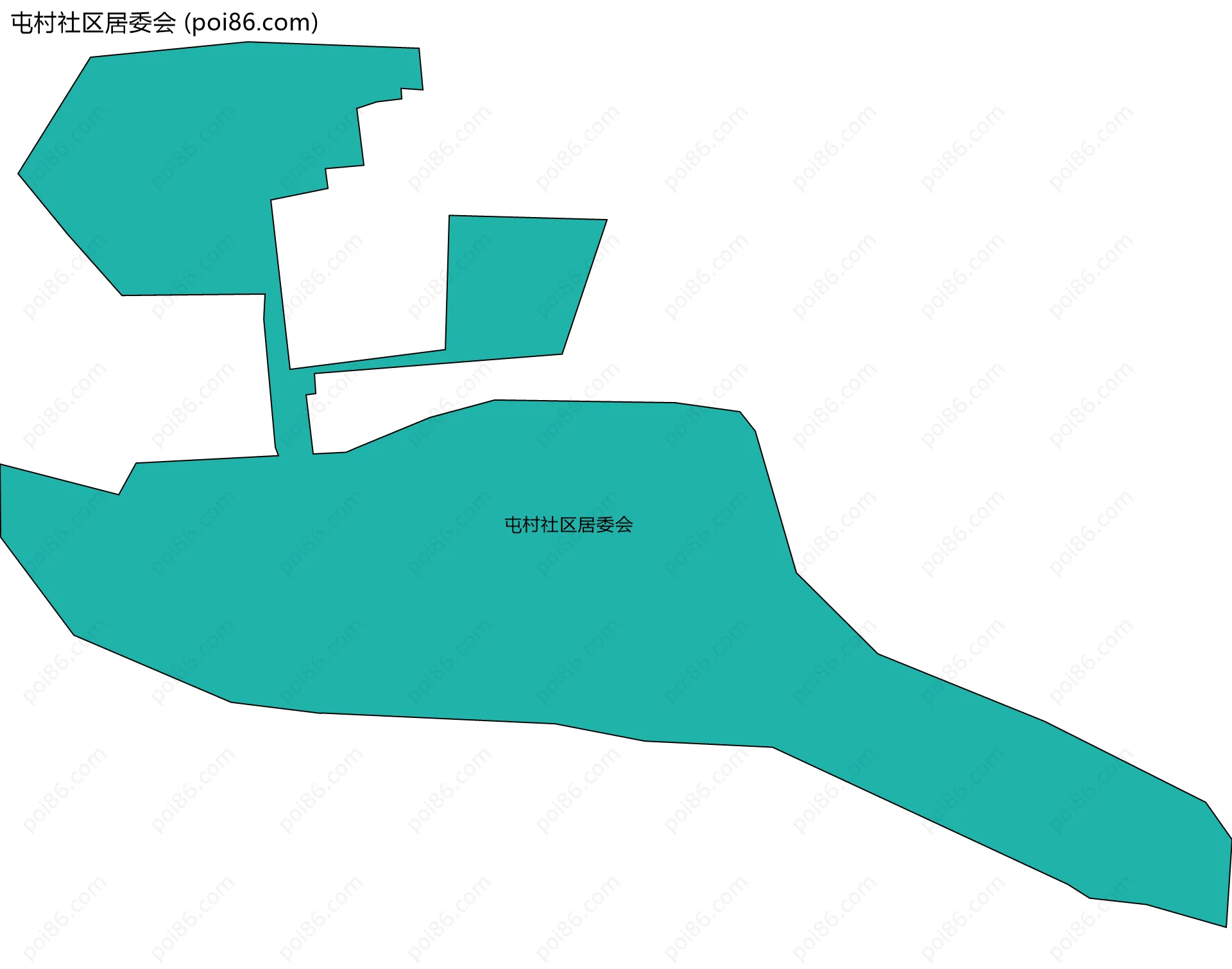 屯村社区居委会边界地图