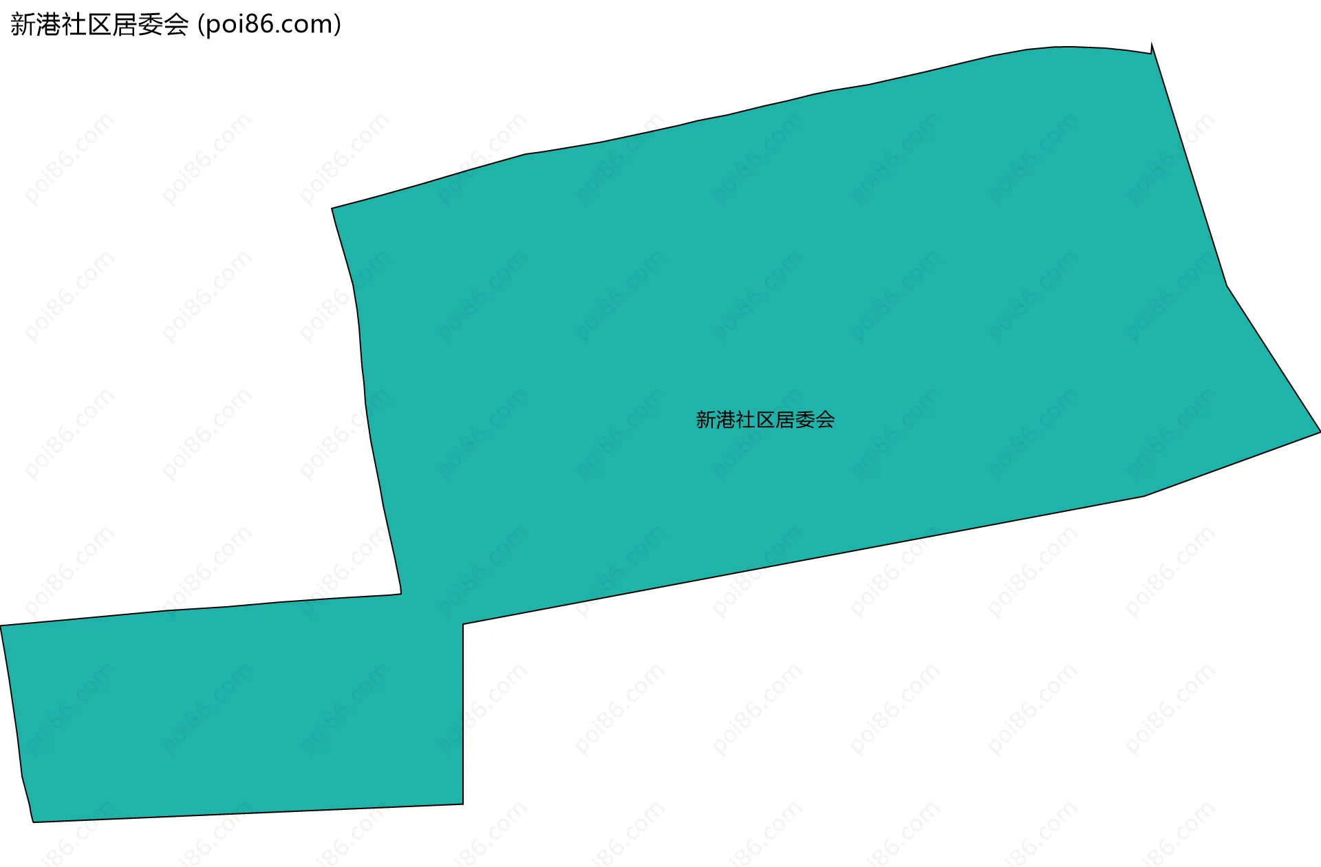 新港社区居委会边界地图