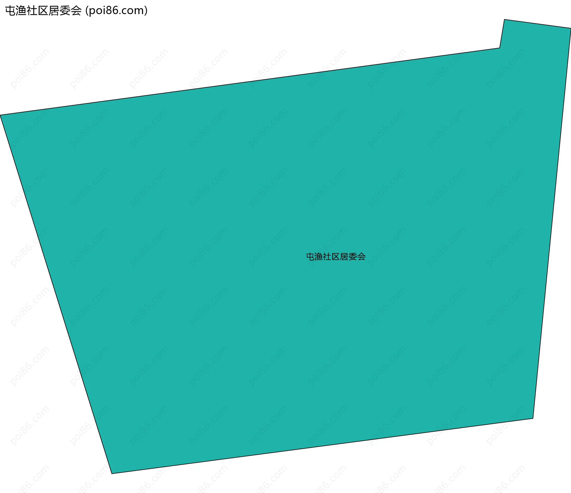 屯渔社区居委会边界地图