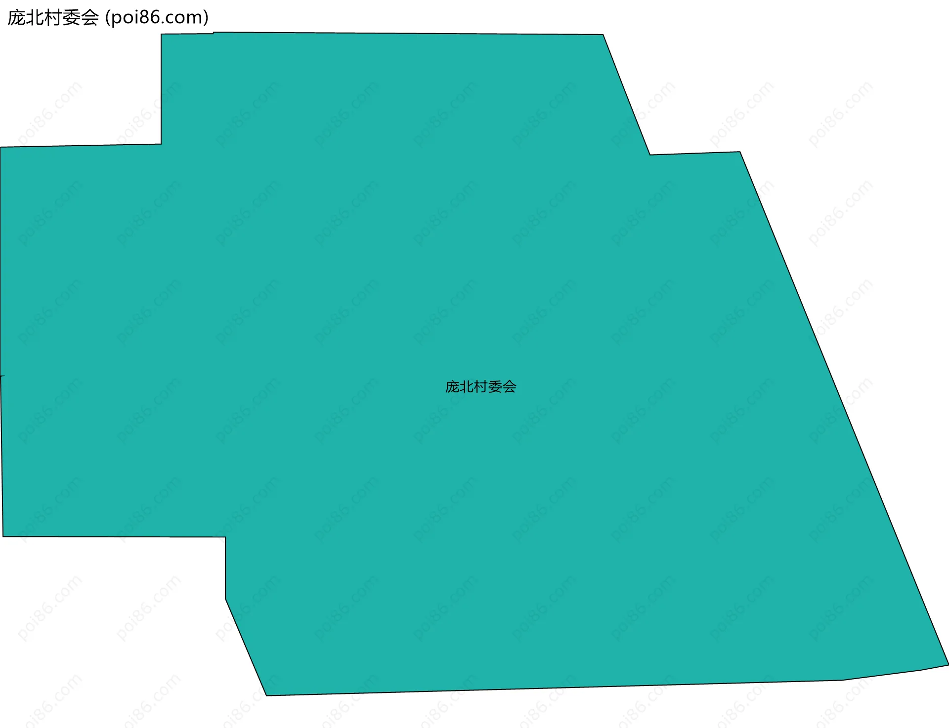 庞北村委会边界地图