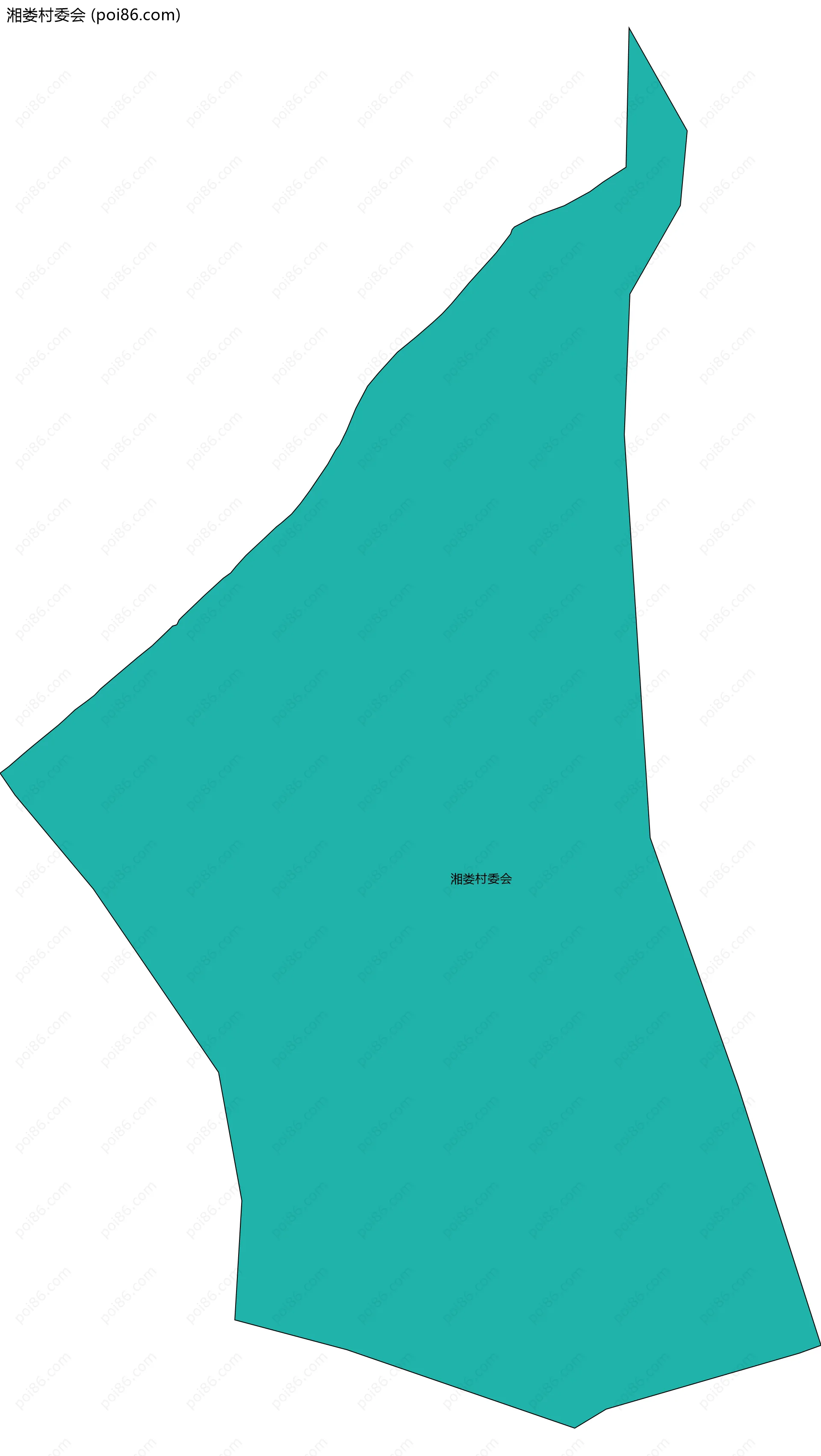 湘娄村委会边界地图