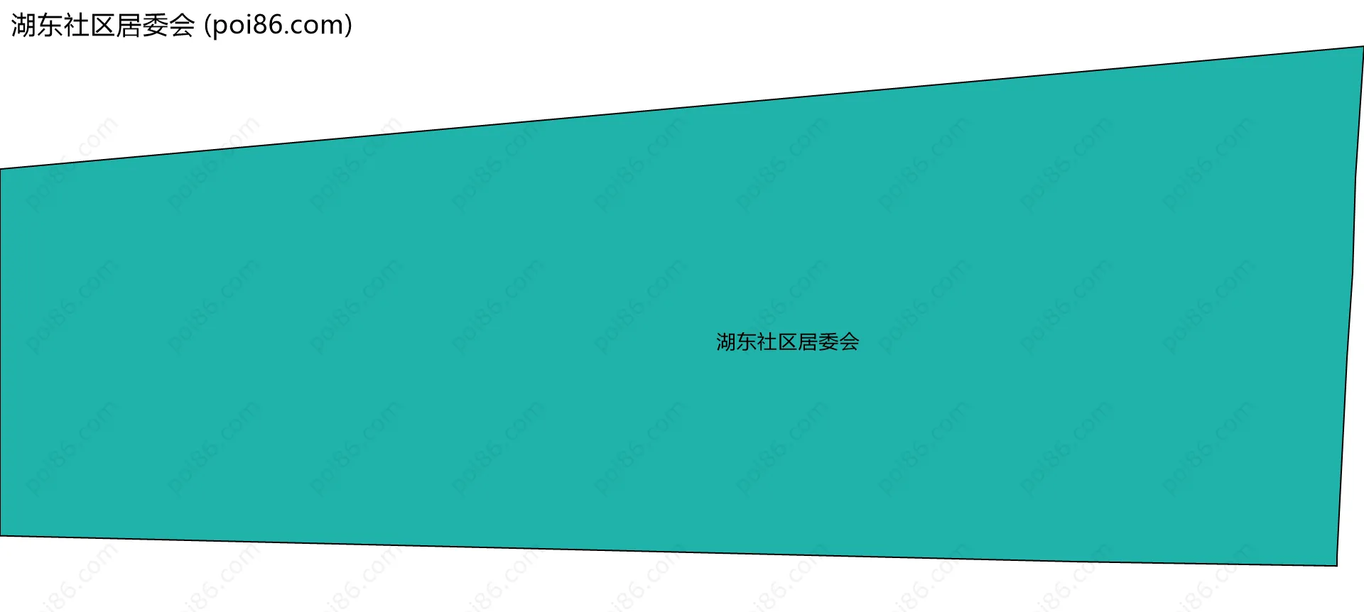 湖东社区居委会边界地图