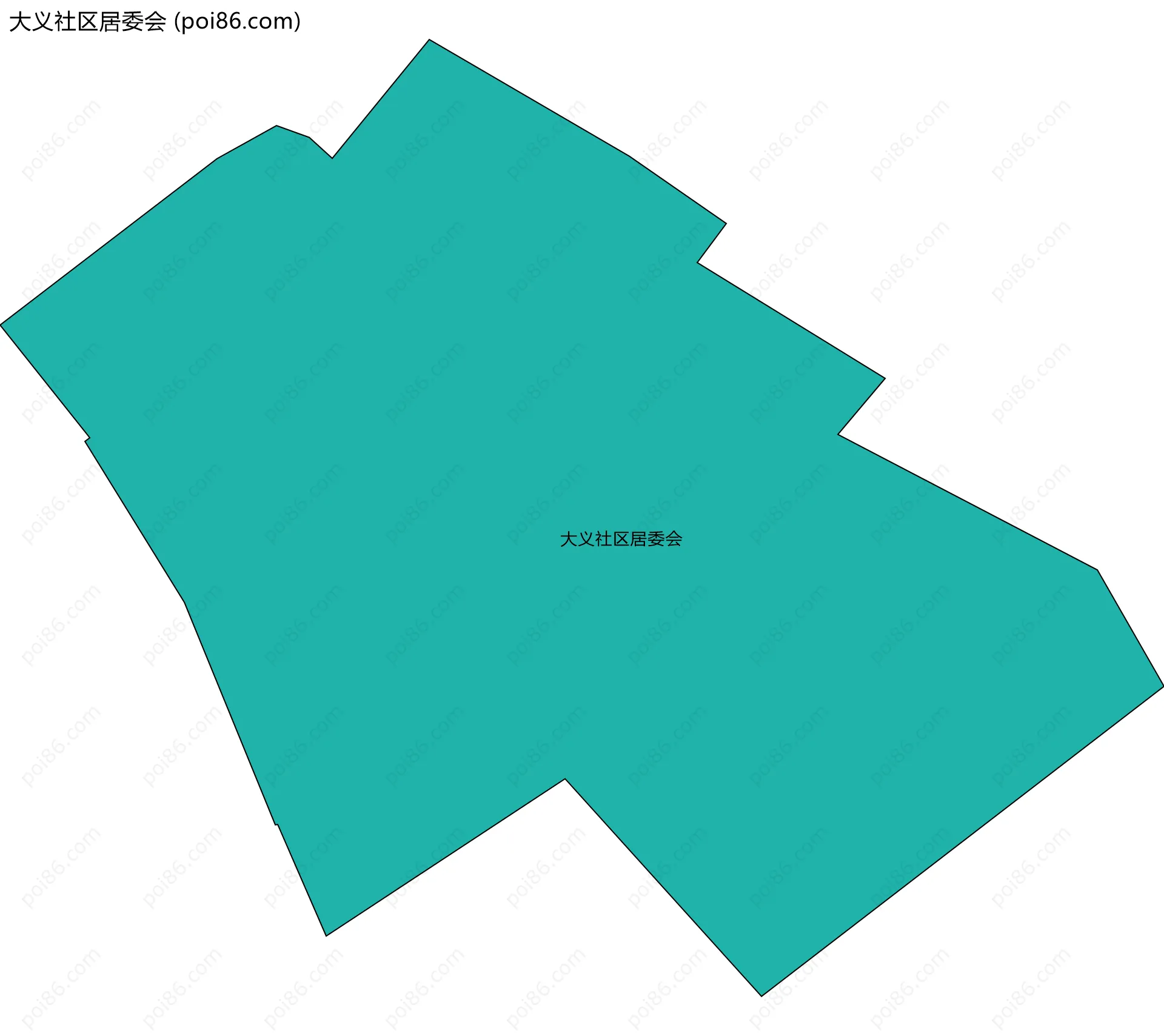 大义社区居委会边界地图