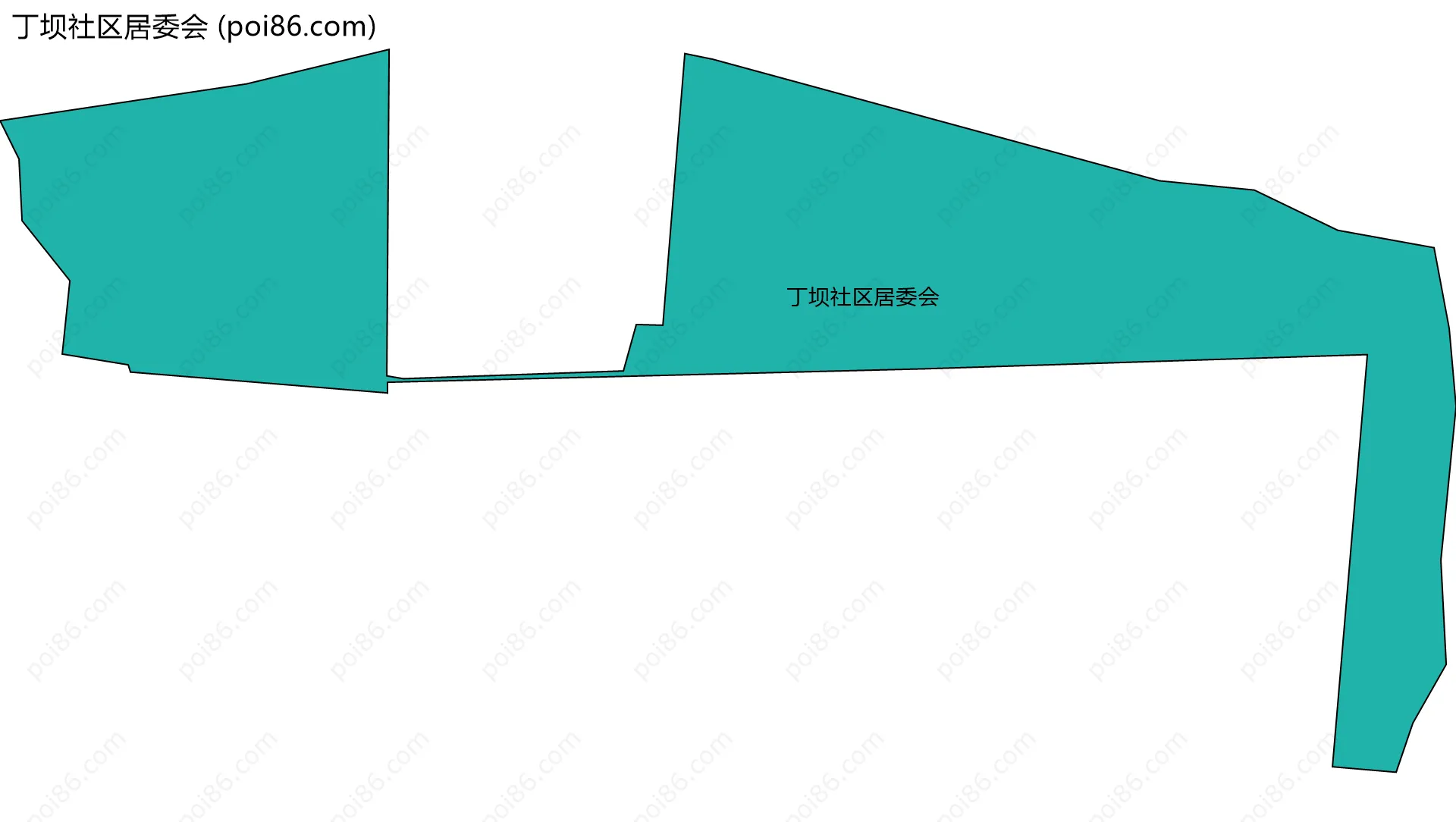 丁坝社区居委会边界地图