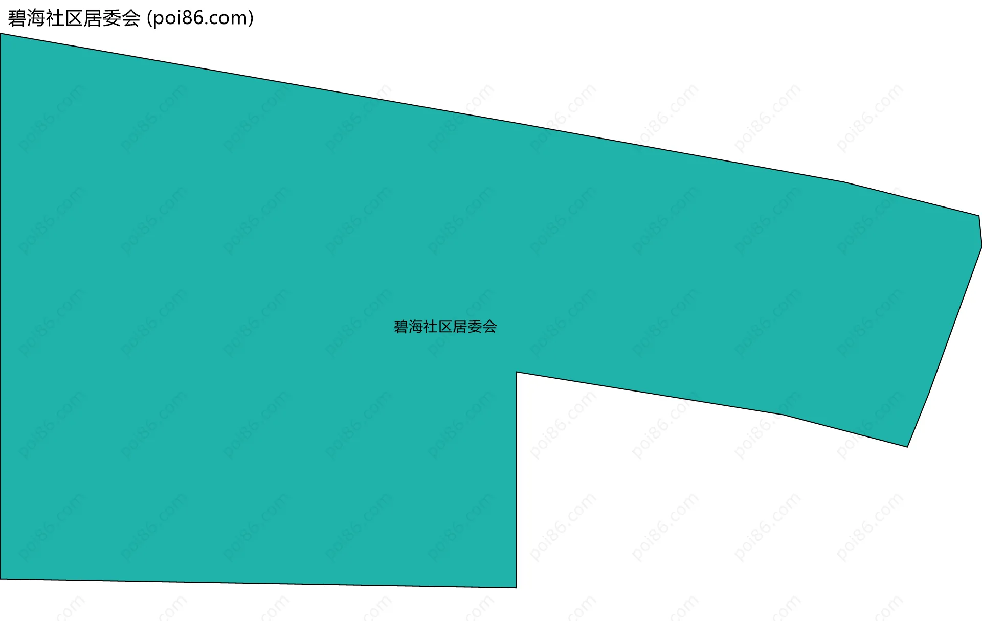 碧海社区居委会边界地图