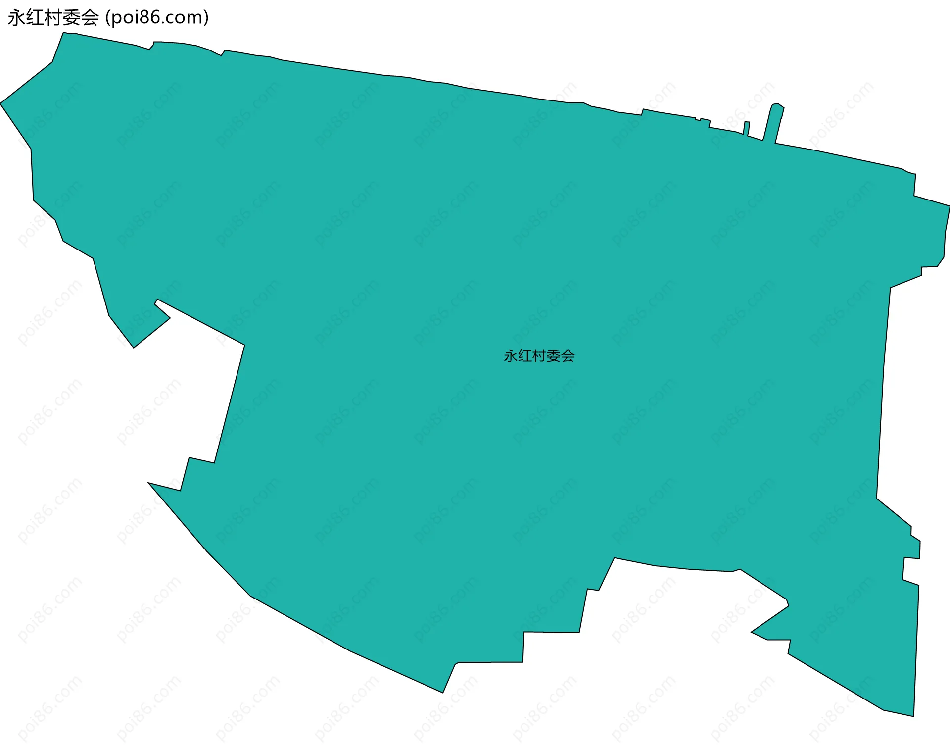 永红村委会边界地图