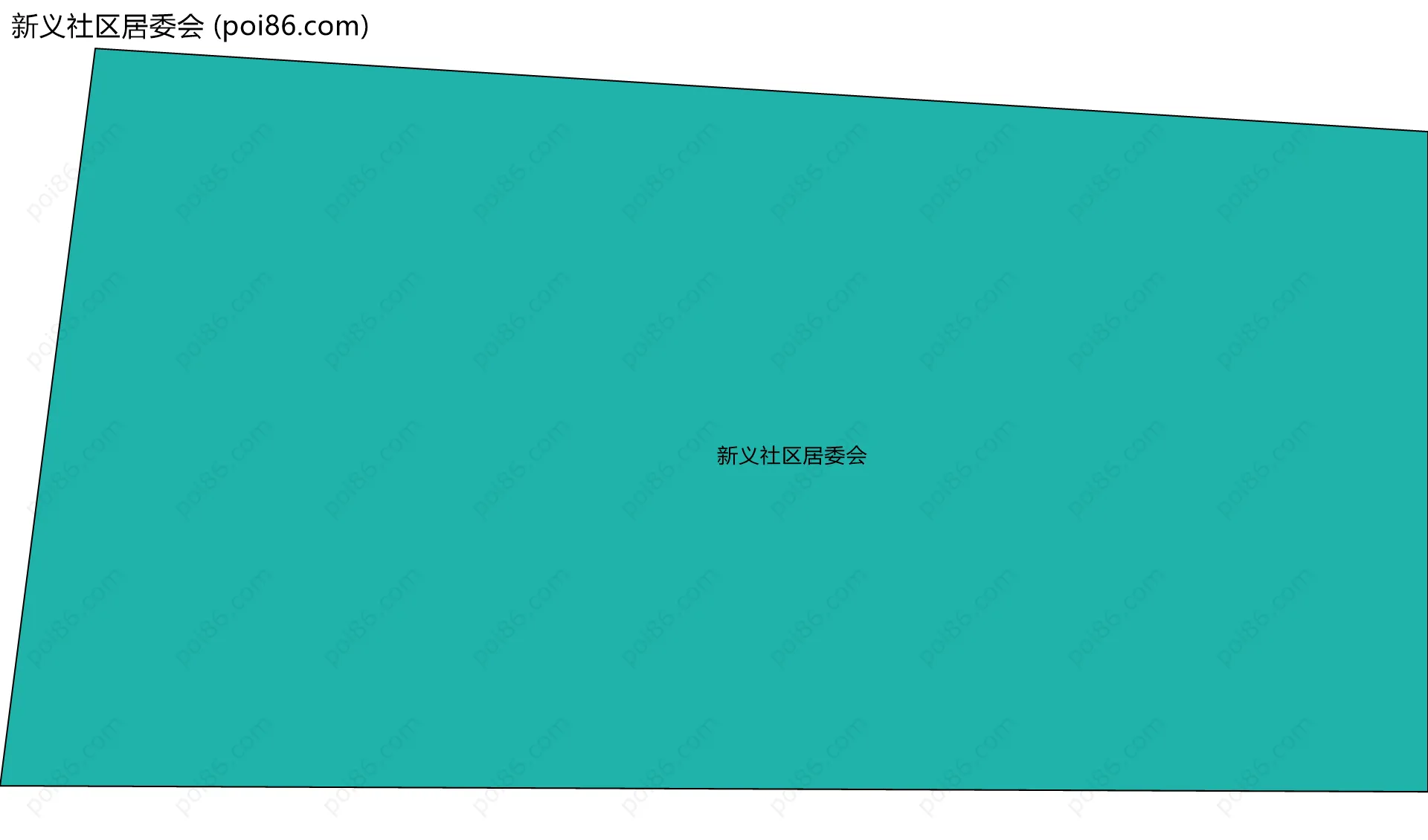 新义社区居委会边界地图