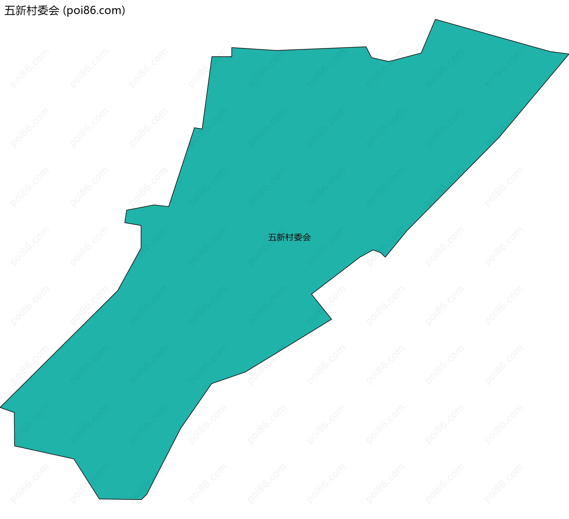 五新村委会边界地图