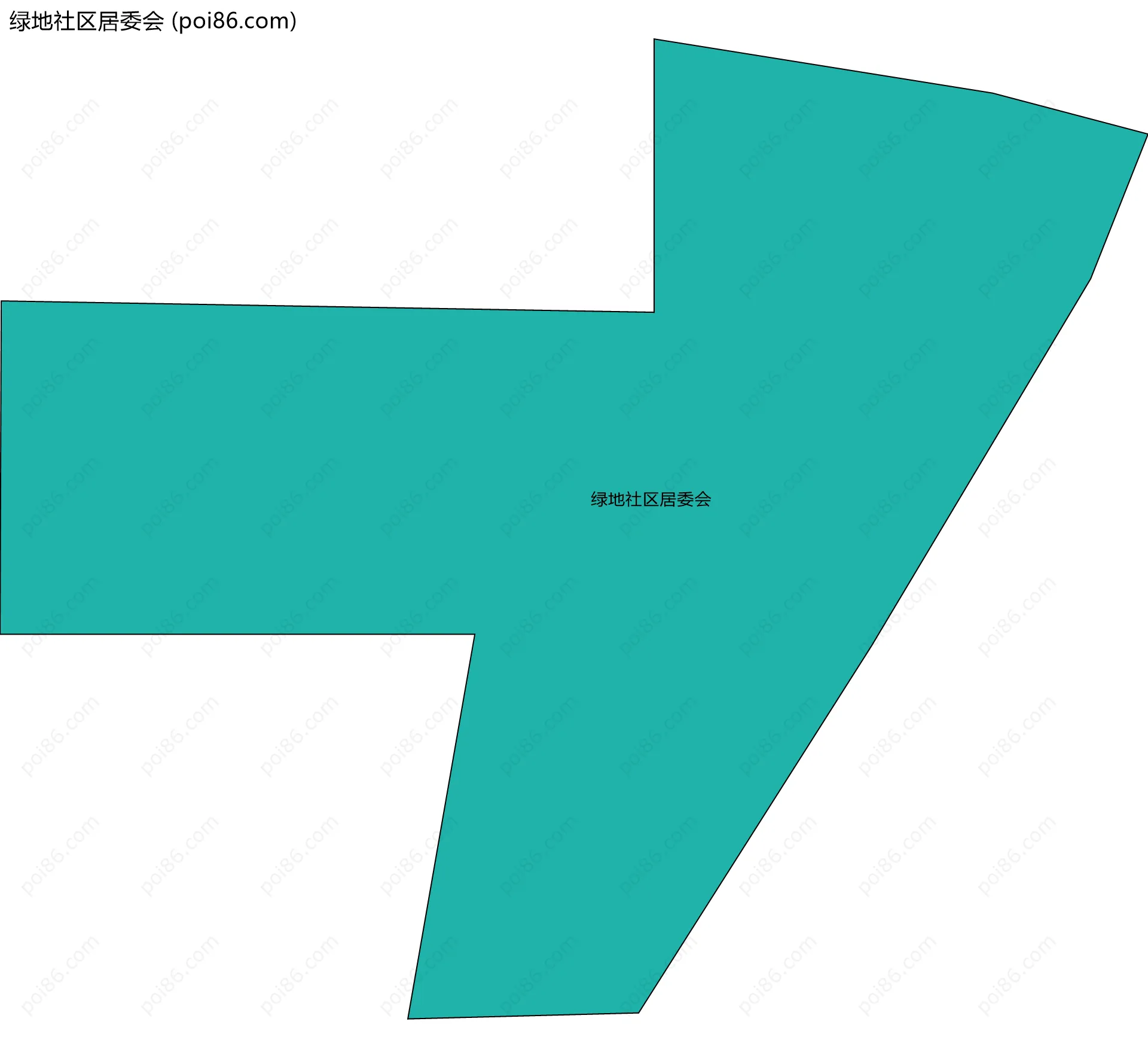 绿地社区居委会边界地图