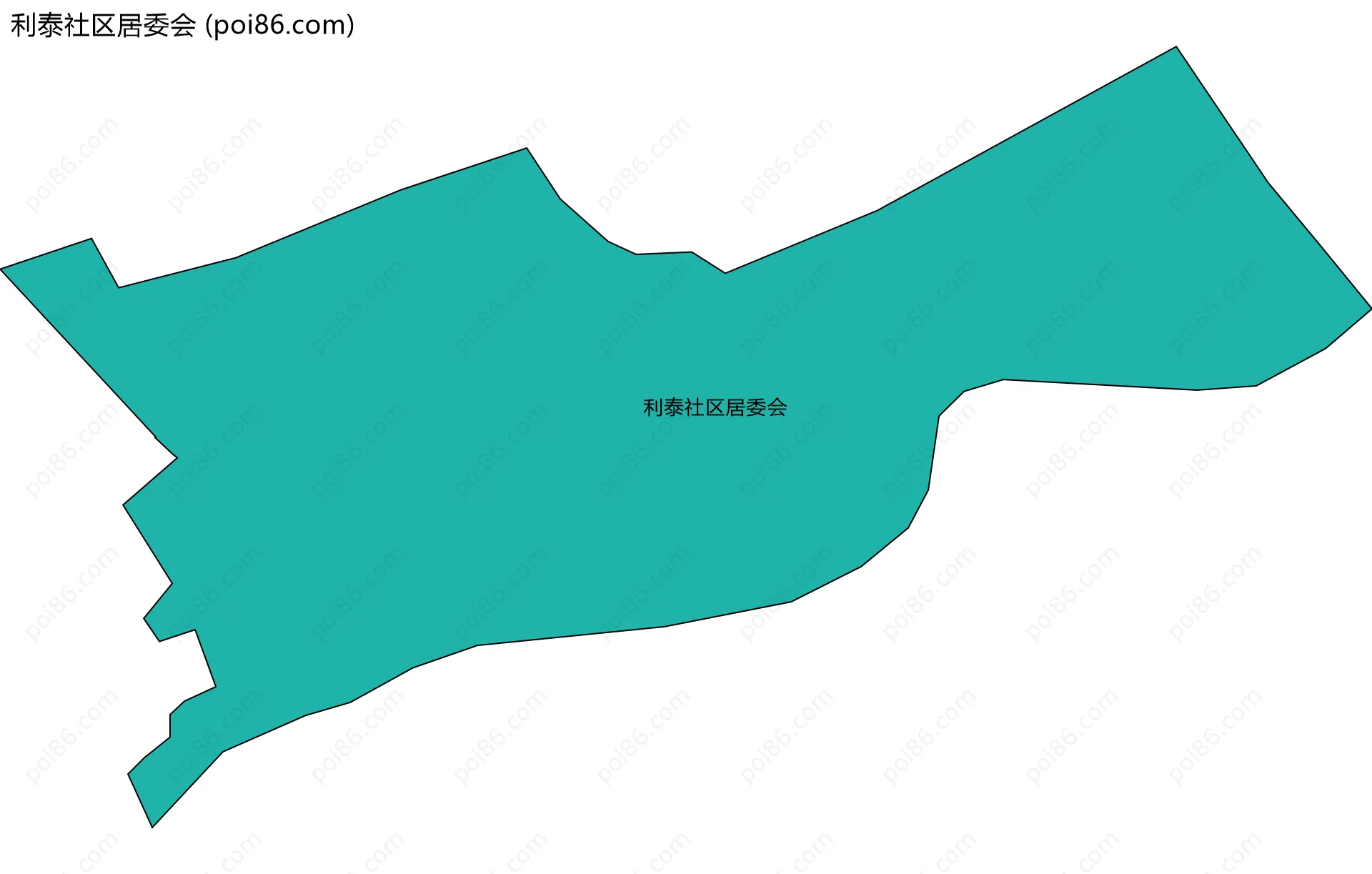 利泰社区居委会边界地图
