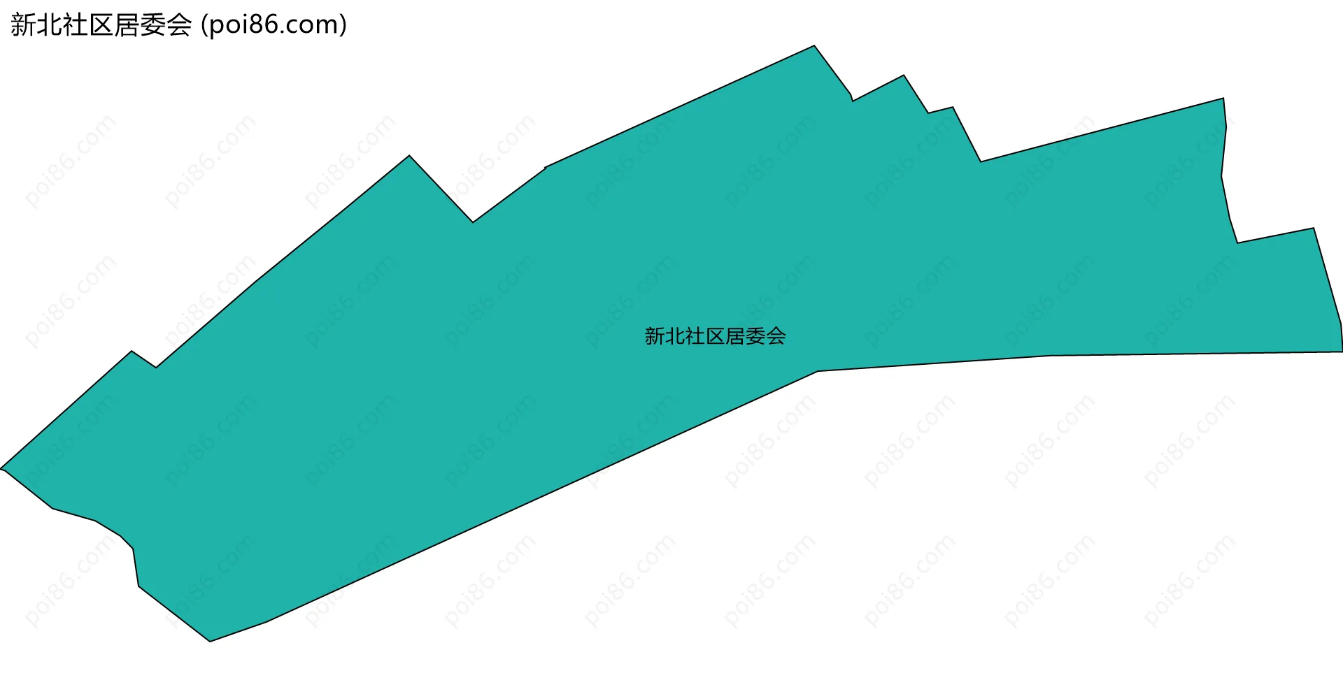 新北社区居委会边界地图