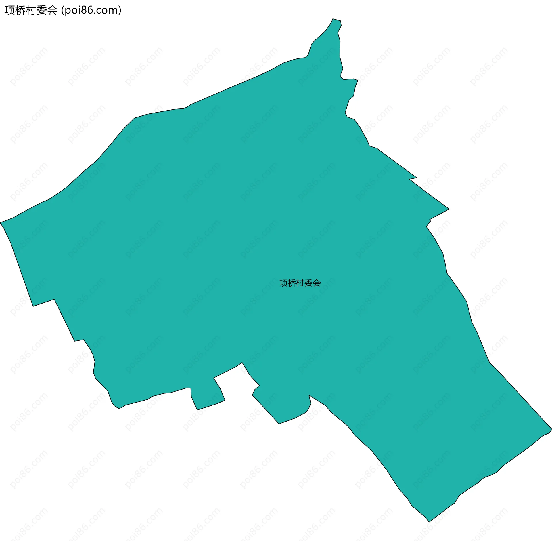 项桥村委会边界地图