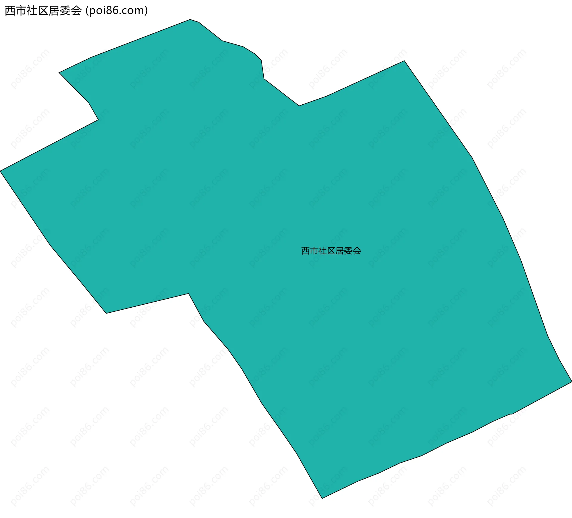 西市社区居委会边界地图
