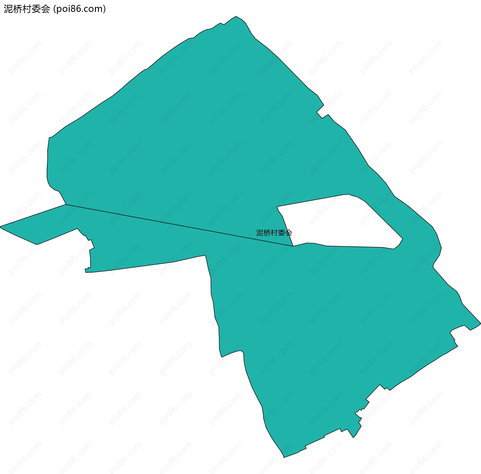 泥桥村委会边界地图