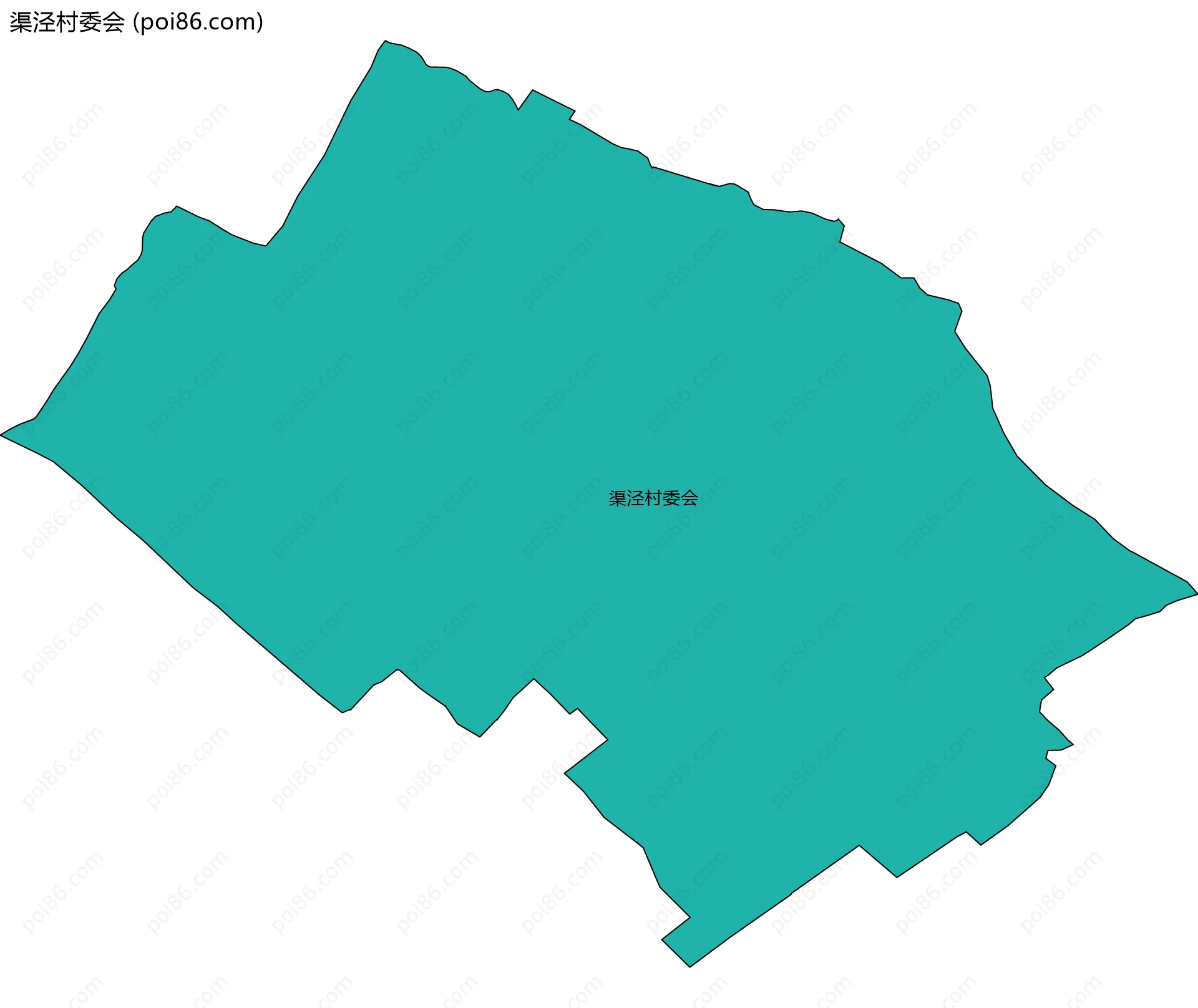渠泾村委会边界地图