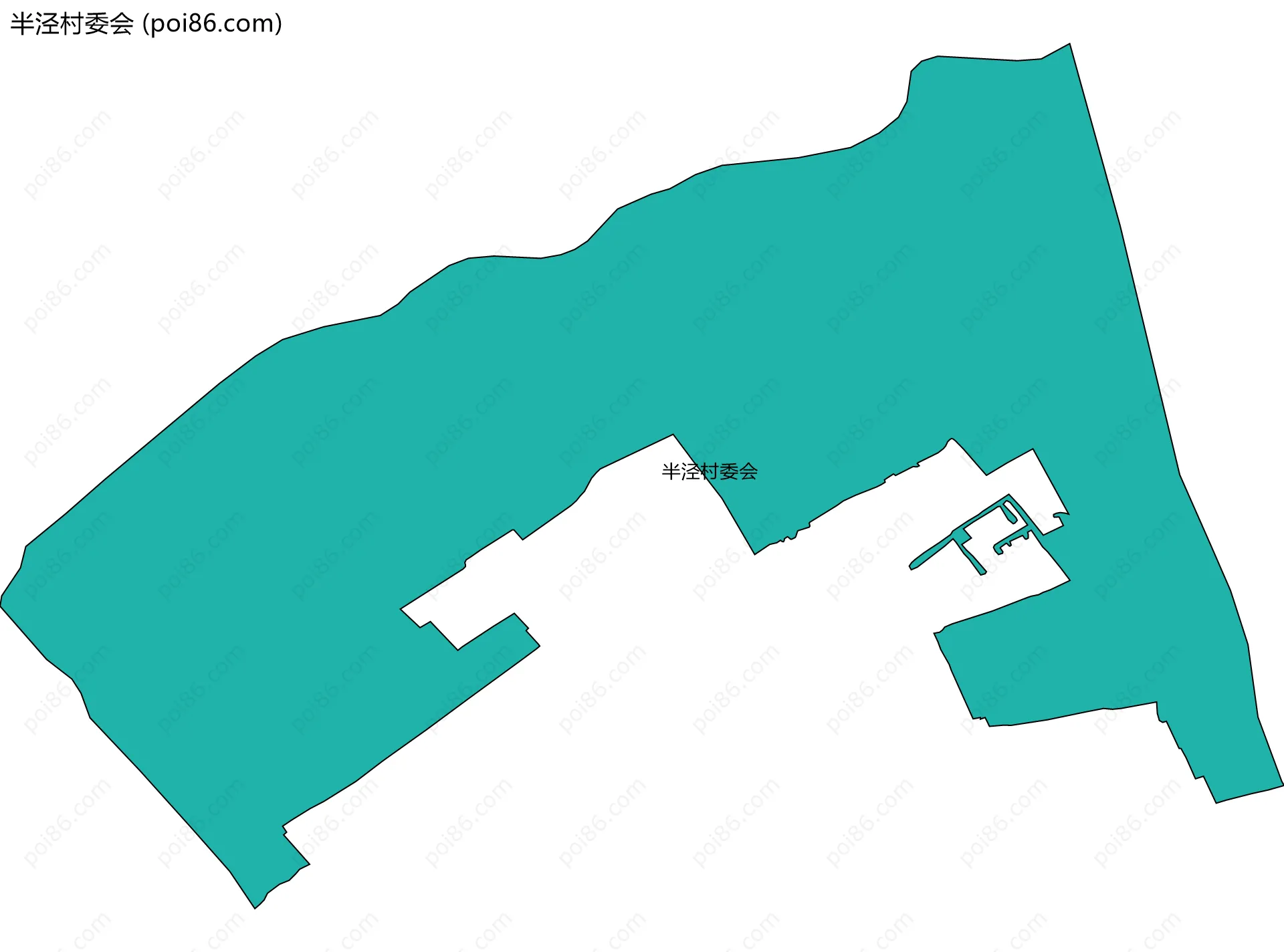 半泾村委会边界地图