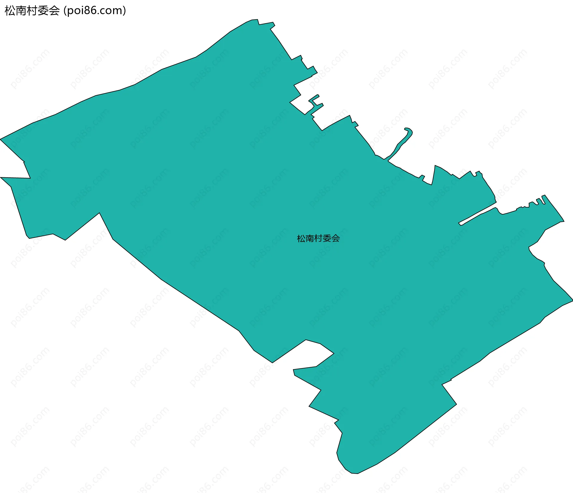 松南村委会边界地图