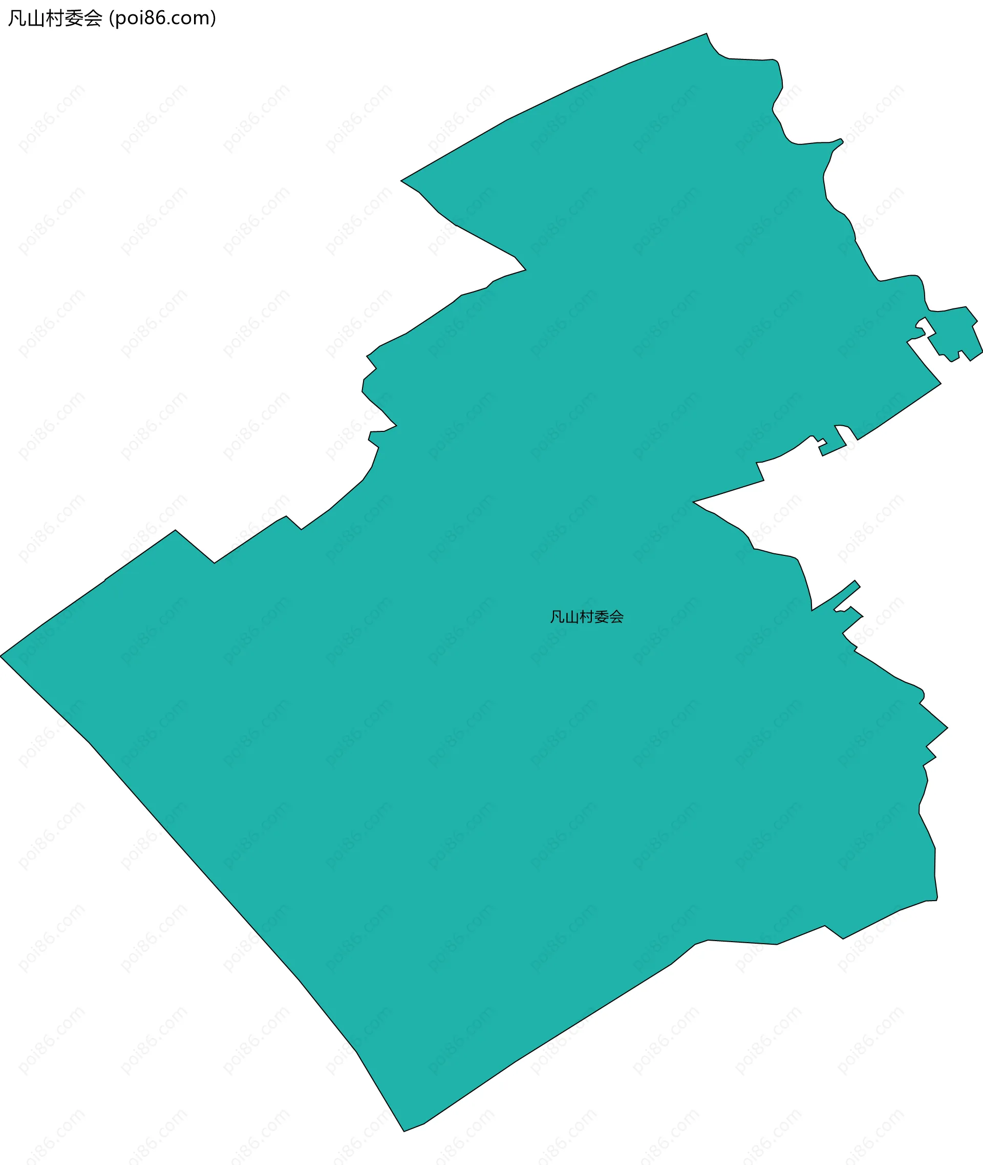 凡山村委会边界地图