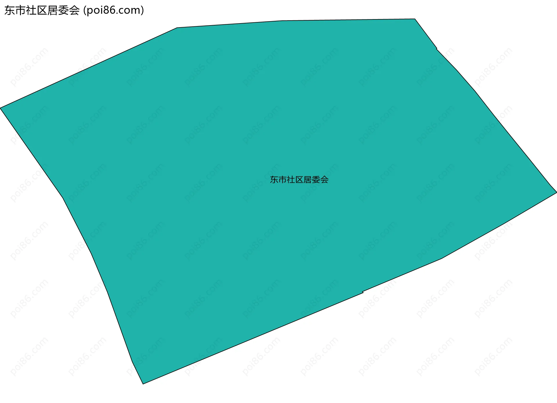 东市社区居委会边界地图