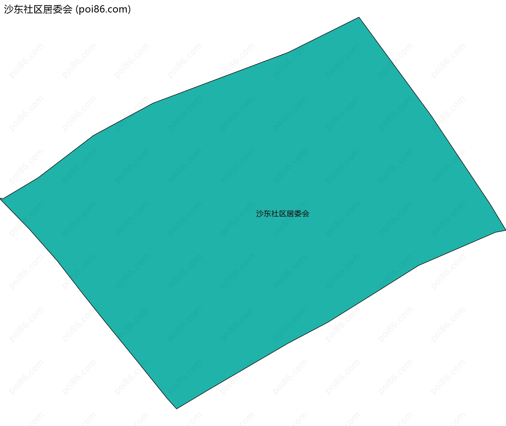 沙东社区居委会边界地图